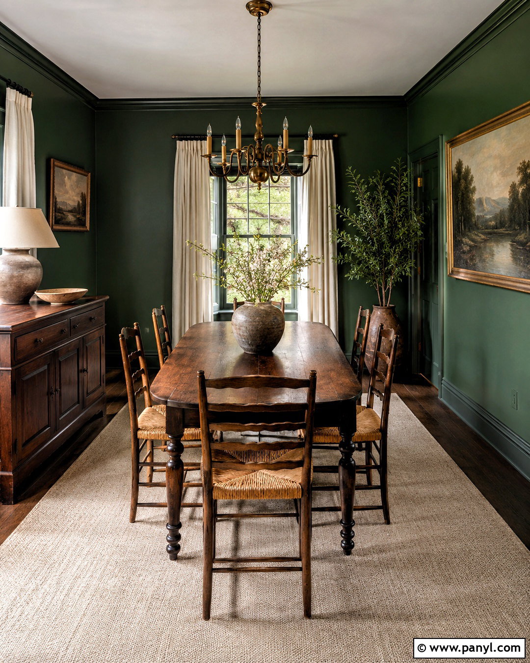 1905 Green Dining Room - 20 magnolia green paint colors