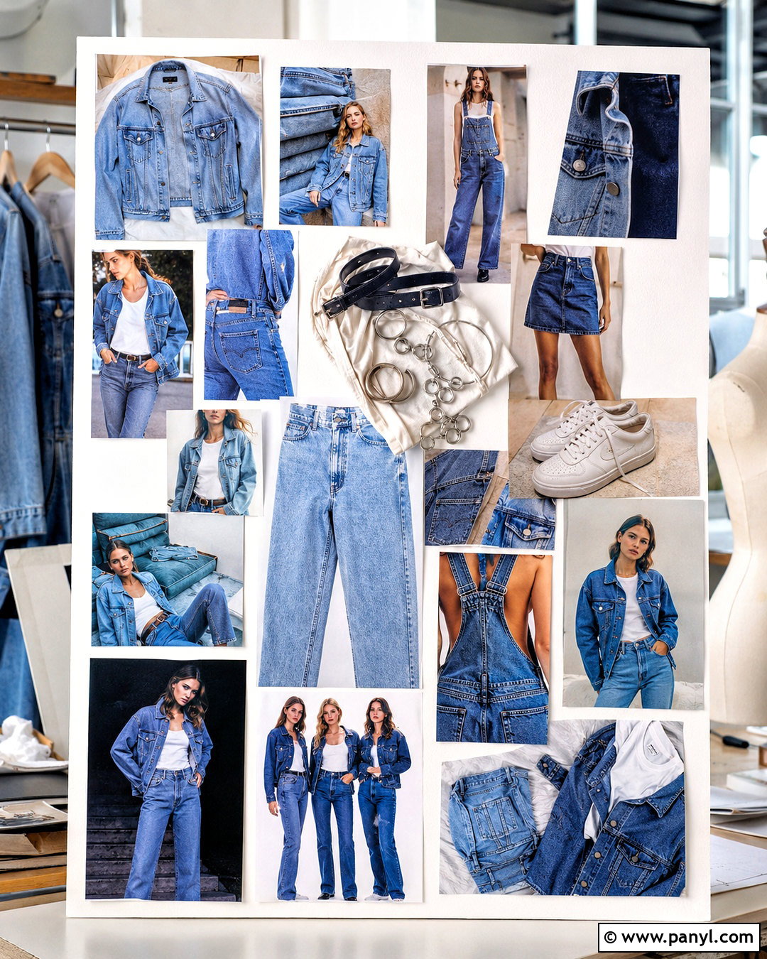 1990s Denim Board - 20 denim inspiration board ideas