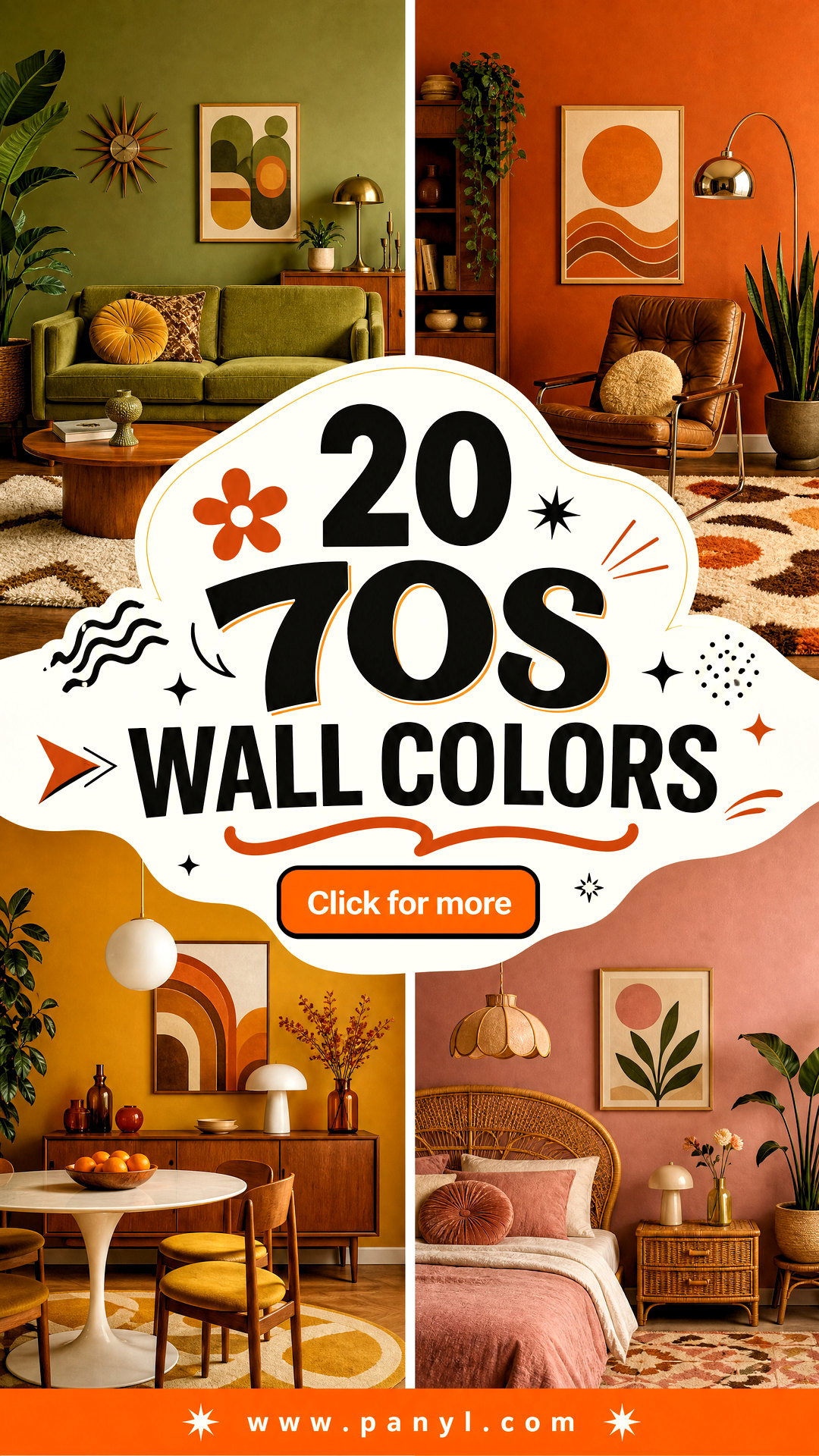 20 70s Wall Colors That Bring Retro Warmth Back Home in Style - 20 70s Wall Colors That Bring Retro Warmth Back Home in Style