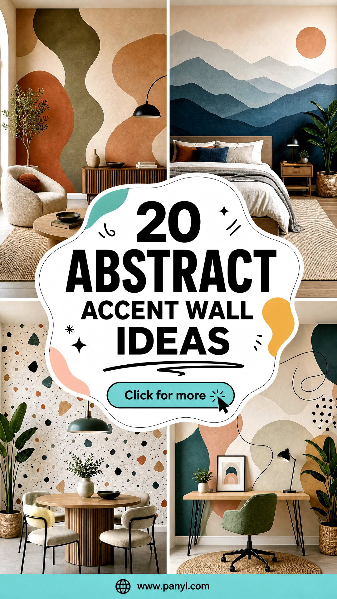 20 Abstract Accent Wall Ideas for Artistic Modern Homes - 20 Abstract Accent Wall Ideas for Artistic Modern Homes