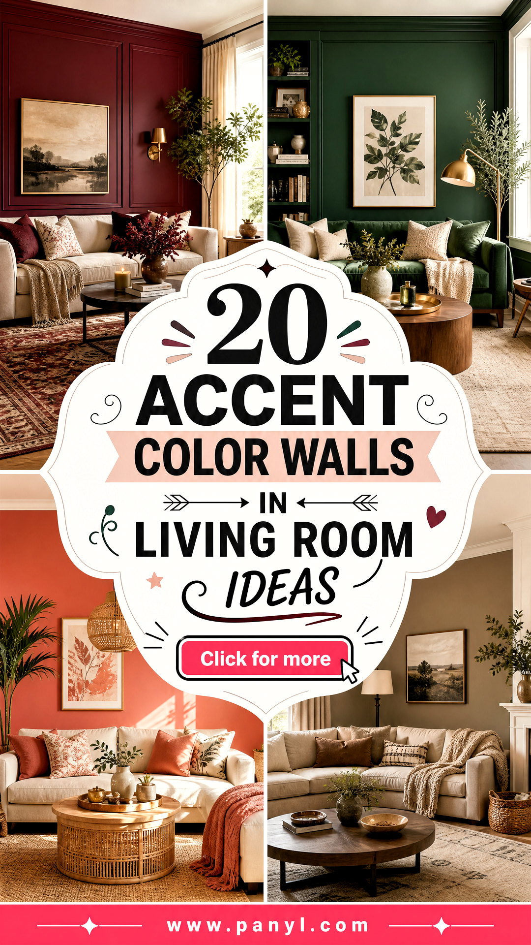 20 Accent Color Walls in Living Room Ideas for Cozy Homes - 20 Accent Color Walls in Living Room Ideas for Cozy Homes