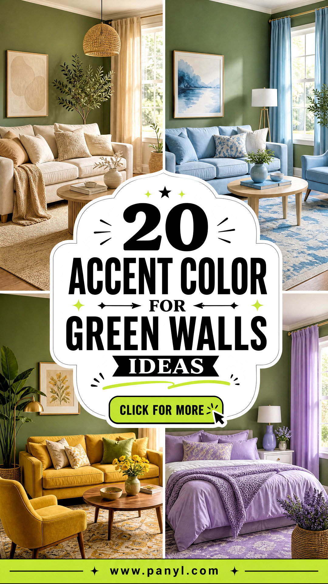 20 Accent Color for Green Walls to Create a Balanced Home - 20 Accent Color for Green Walls to Create a Balanced Home