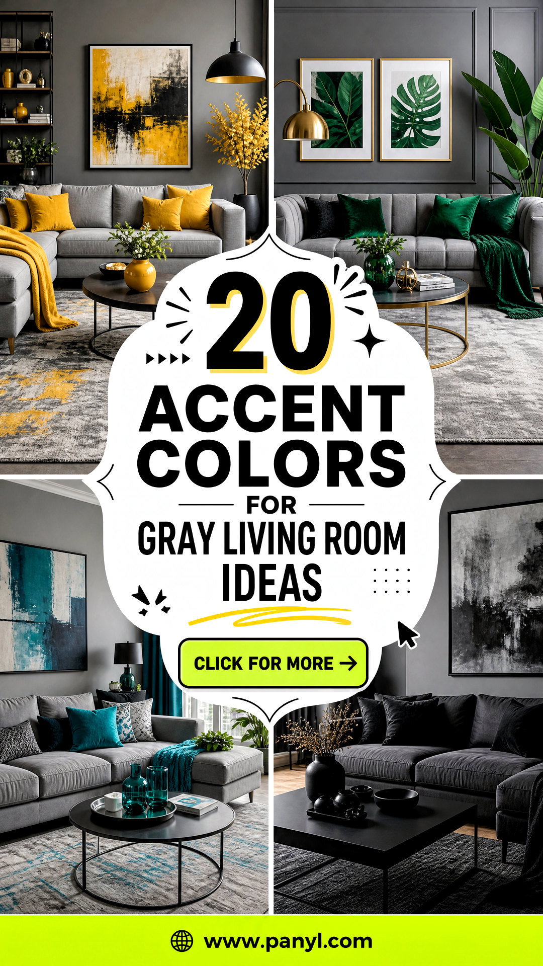 20 Accent Colors for Gray Living Room Ideas That Feel Fresh - 20 Accent Colors for Gray Living Room Ideas That Feel Fresh