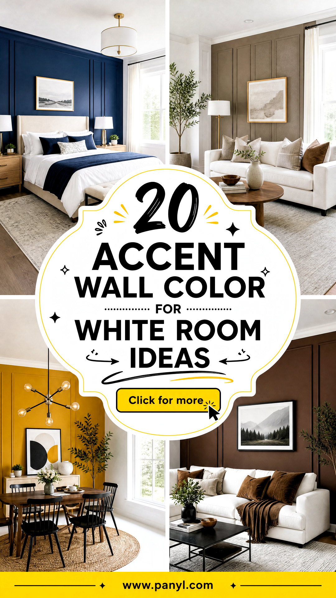 20 Accent Wall Color for White Room Ideas That Feel Fresh - 20 Accent Wall Color for White Room Ideas That Feel Fresh