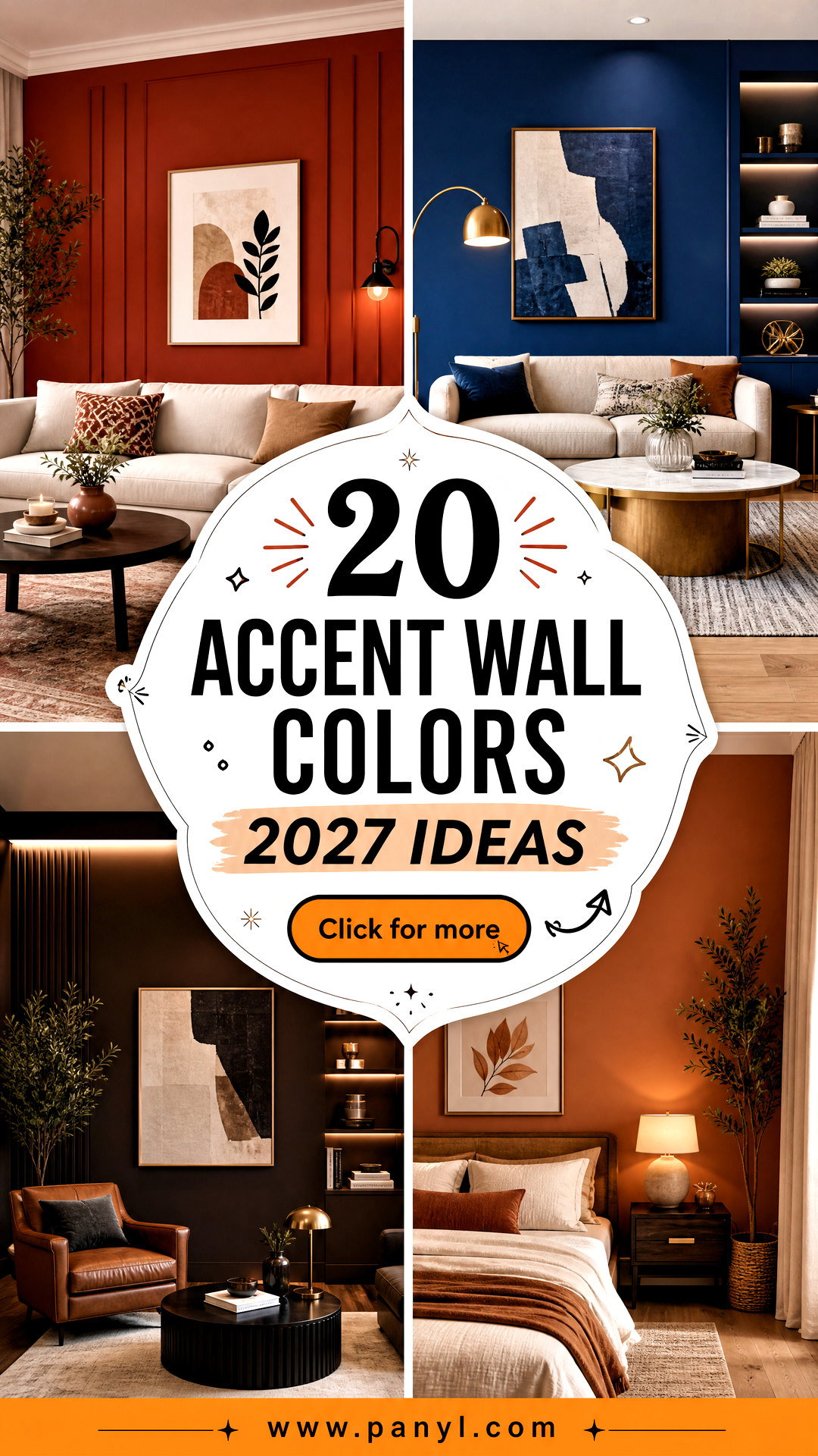 20 Accent Wall Colors 2027 for a Fresh Trend-Forward Home - 20 Accent Wall Colors 2027 for a Fresh, Trend-Forward Home