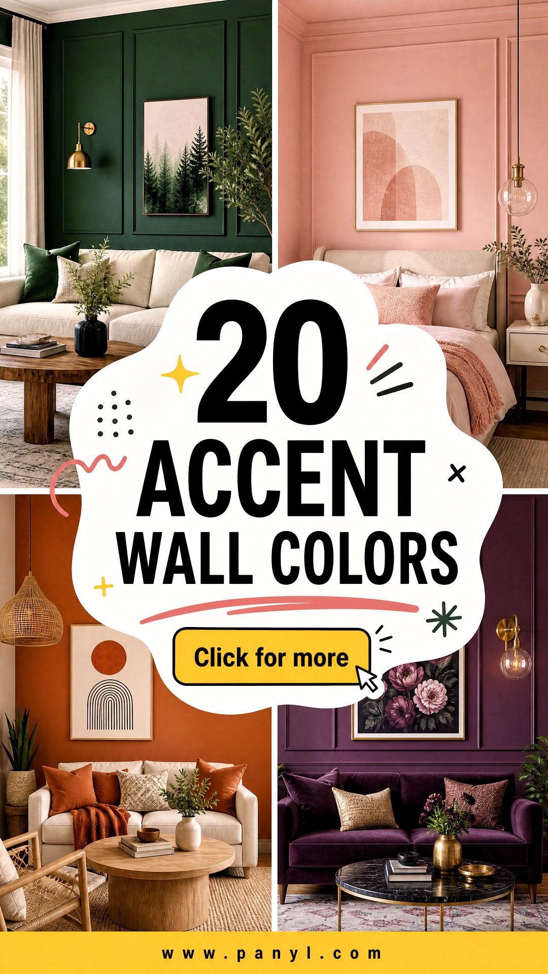 20 Accent Wall Colors That Make Any Room Feel Beautiful - 20 Accent Wall Colors That Make Any Room Feel Beautiful