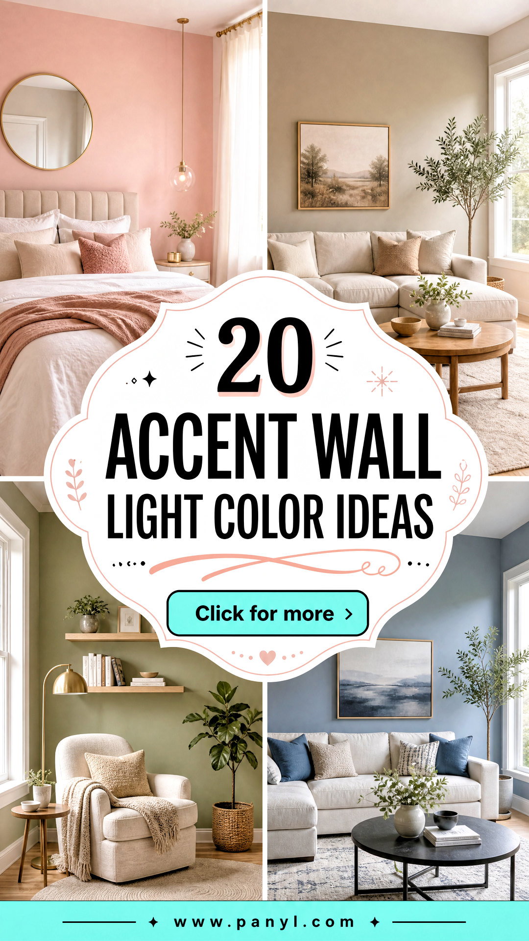20 Accent Wall Light Color Ideas for Bright Airy Rooms - 20 Accent Wall Light Color Ideas for Bright, Airy Rooms