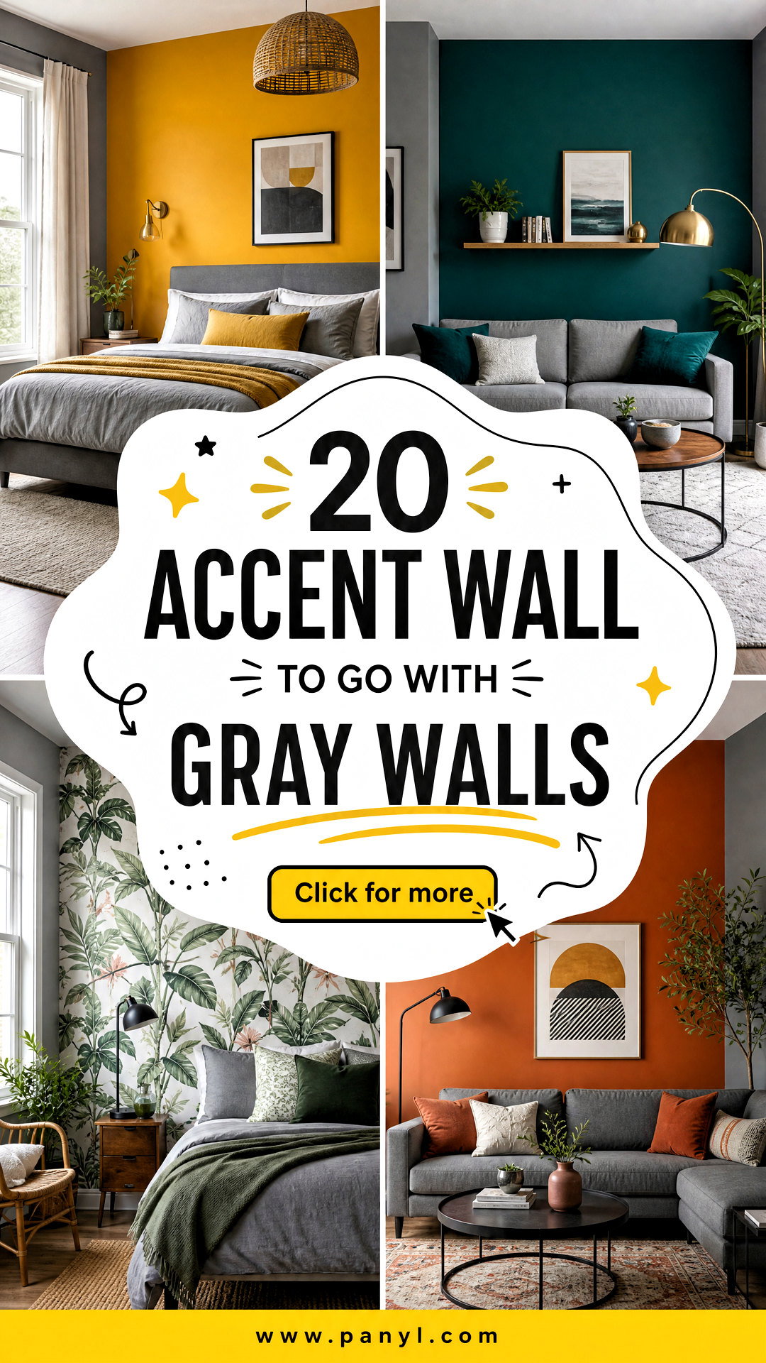 20 Accent Wall To Go With Gray Walls for a Chic Balanced Room - 20 Accent Wall To Go With Gray Walls for a Chic, Balanced Room