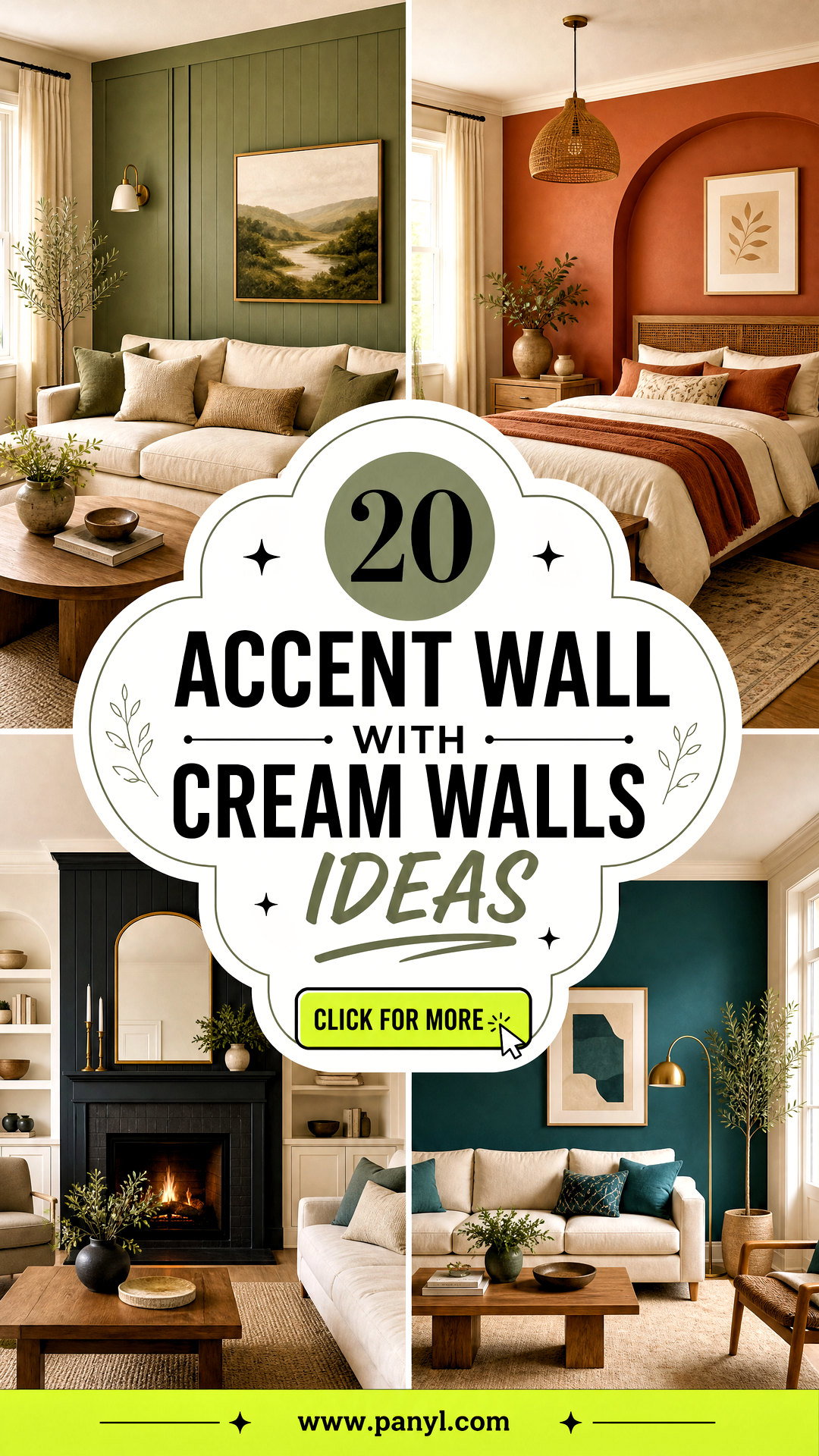 20 Accent Wall With Cream Walls Ideas for Warm Elegant Rooms - 20 Accent Wall With Cream Walls Ideas for Warm, Elegant Rooms