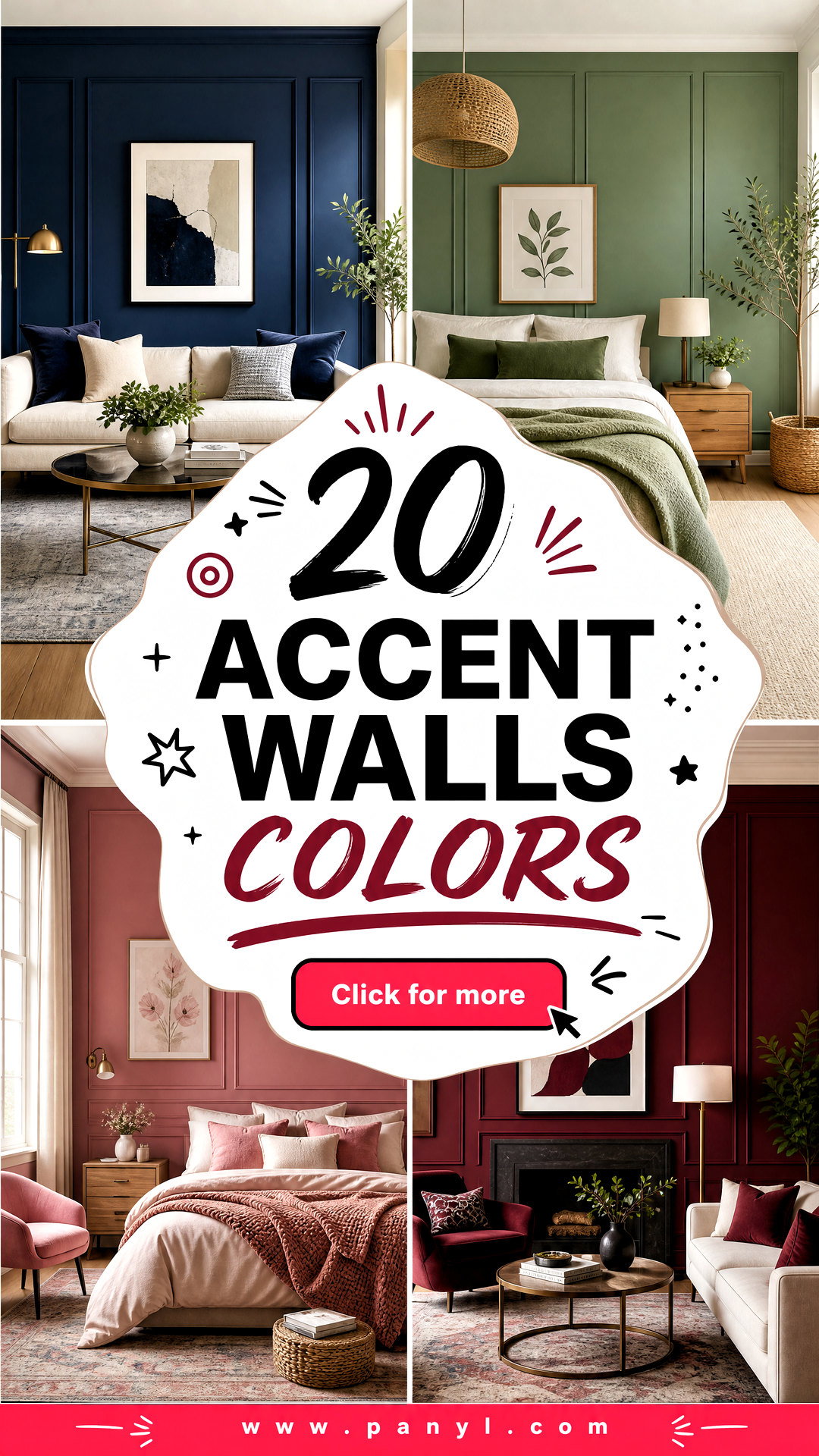 20 Accent Walls Colors for Bold Designer-Inspired Rooms - 20 Accent Walls Colors for Bold, Designer-Inspired Rooms