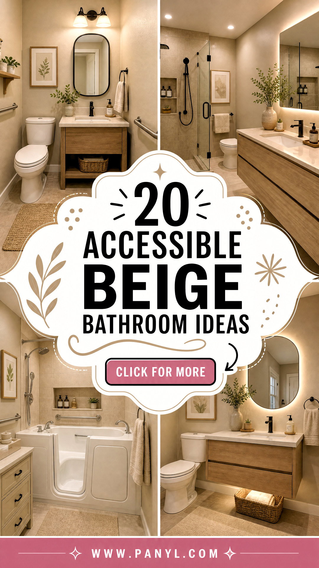 20 Accessible Beige Bathroom Ideas for a Serene Spa-Like Escape - 20 Accessible Beige Bathroom Ideas for a Serene Spa-Like Escape