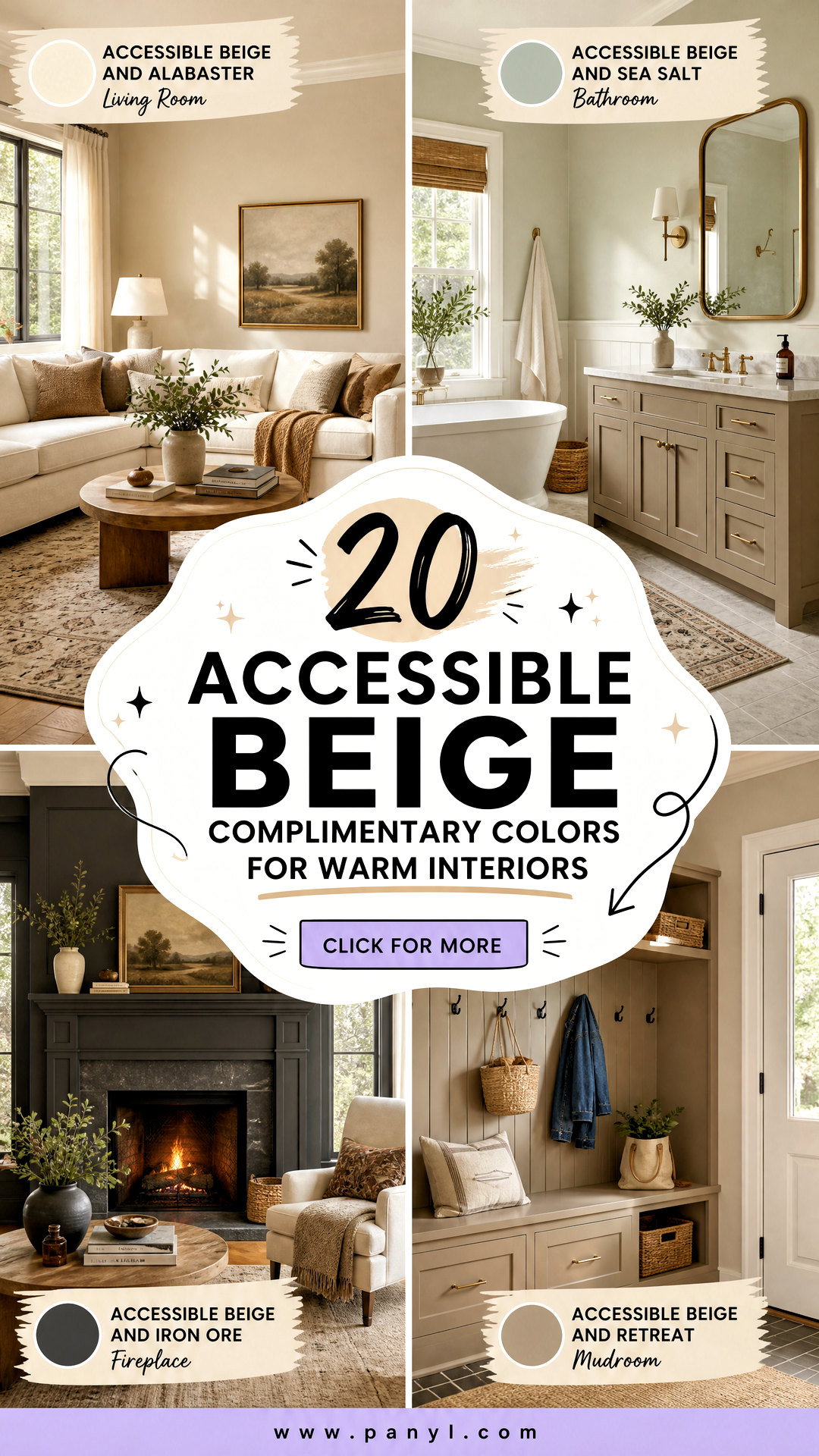 20 Accessible Beige Complimentary Colors for Warm Interiors - 20 Accessible Beige Complimentary Colors for Warm Interiors