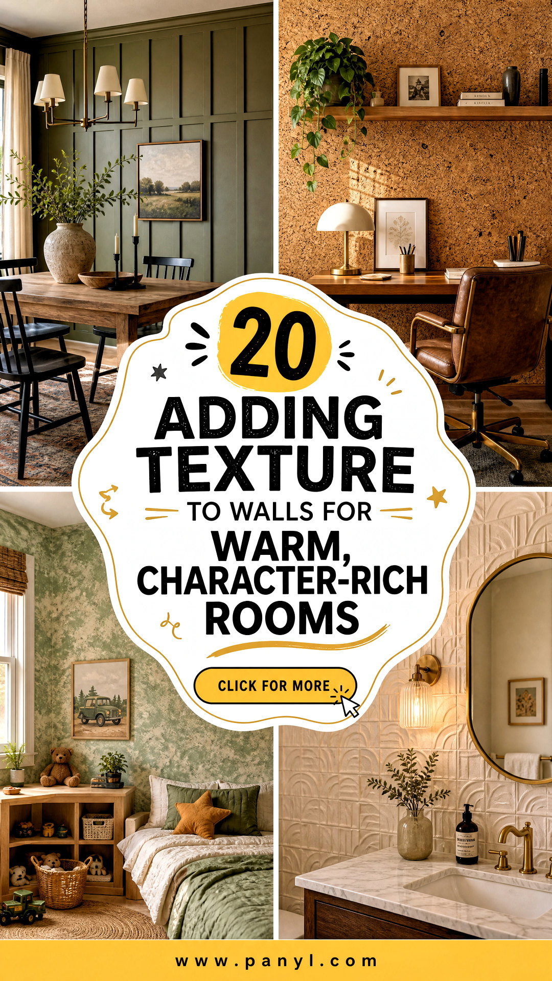20 Adding Texture to Walls for Warm Character-Rich Rooms - 20 Adding Texture to Walls for Warm, Character-Rich Rooms