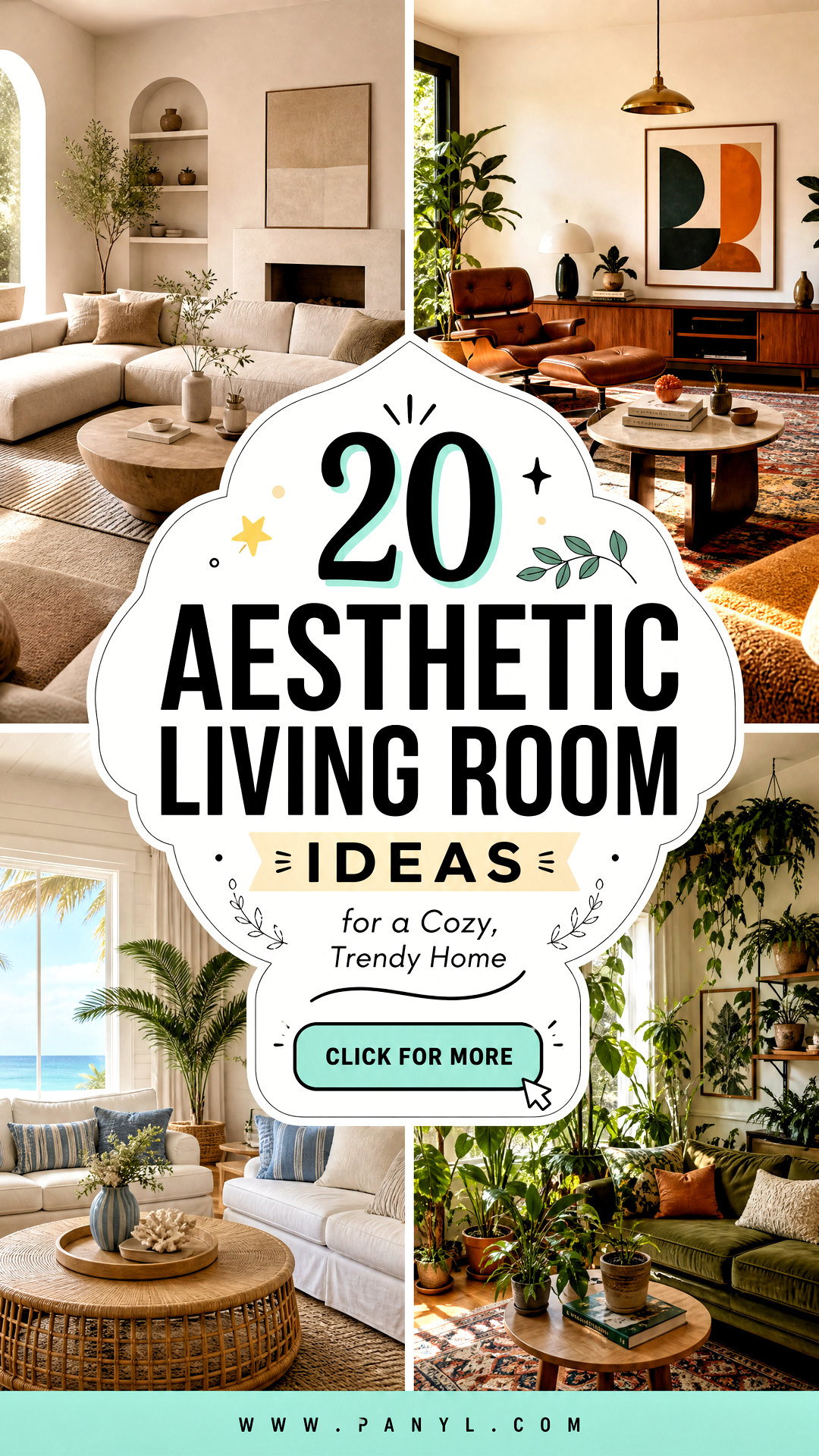 20 Aesthetic Living Room Ideas for a Cozy Trendy Home - 20 Aesthetic Living Room Ideas for a Cozy, Trendy Home