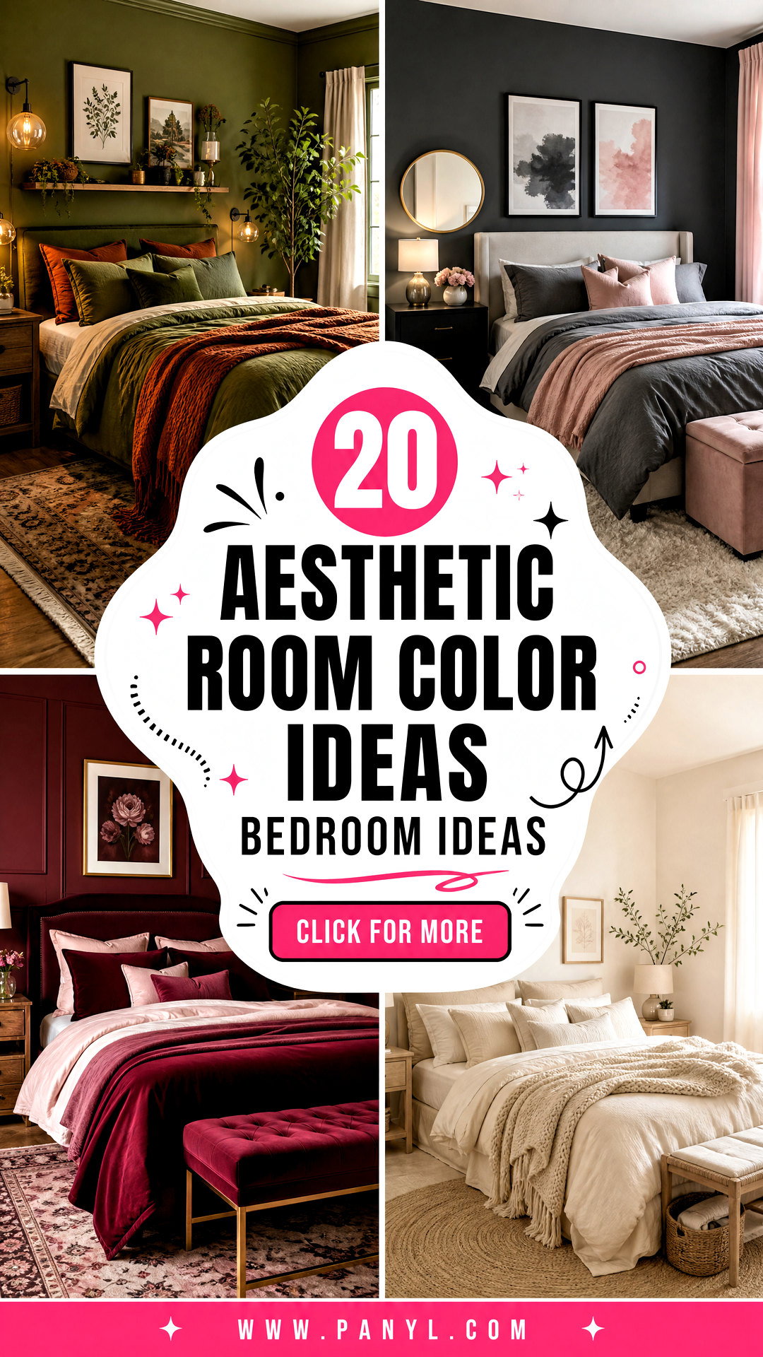 20 Aesthetic Room Color Ideas Bedroom Ideas for Cozy Spaces - 20 Aesthetic Room Color Ideas Bedroom Ideas for Cozy Spaces