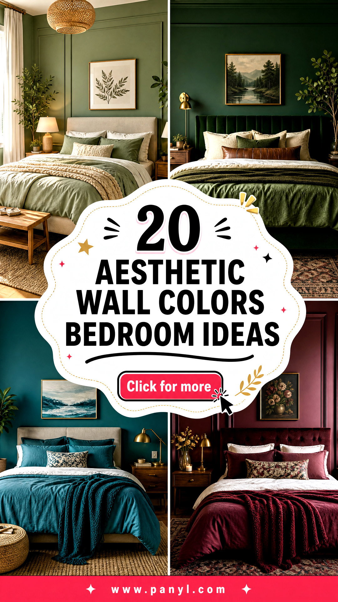 20 Aesthetic Wall Colors Bedroom Ideas for a Dreamy Retreat - 20 Aesthetic Wall Colors Bedroom Ideas for a Dreamy Retreat
