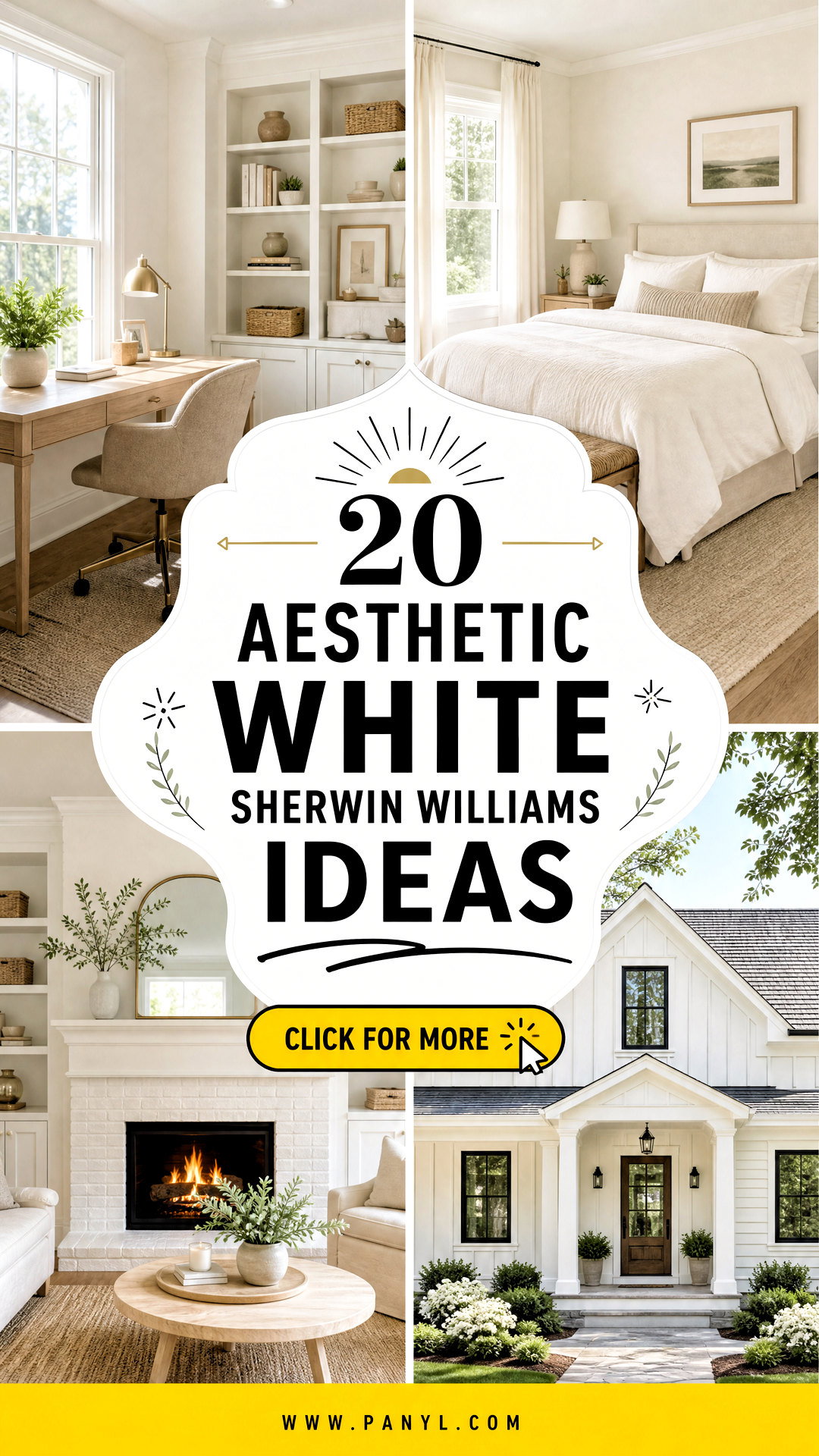 20 Aesthetic White Sherwin Williams Ideas for Airy Rooms - 20 Aesthetic White Sherwin Williams Ideas for Airy Rooms