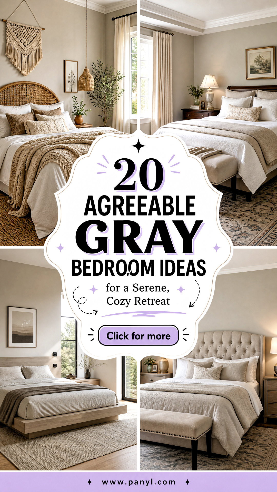 20 Agreeable Gray Bedroom Ideas for a Serene Cozy Retreat - 20 Agreeable Gray Bedroom Ideas for a Serene, Cozy Retreat