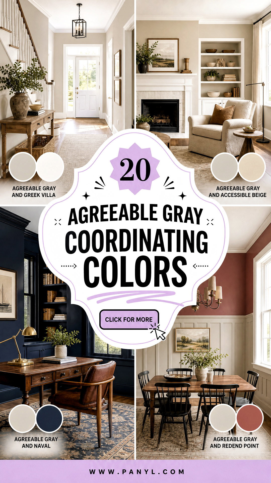 20 Agreeable Gray Coordinating Colors for a Calm Cohesive Home - 20 Agreeable Gray Coordinating Colors for a Calm, Cohesive Home