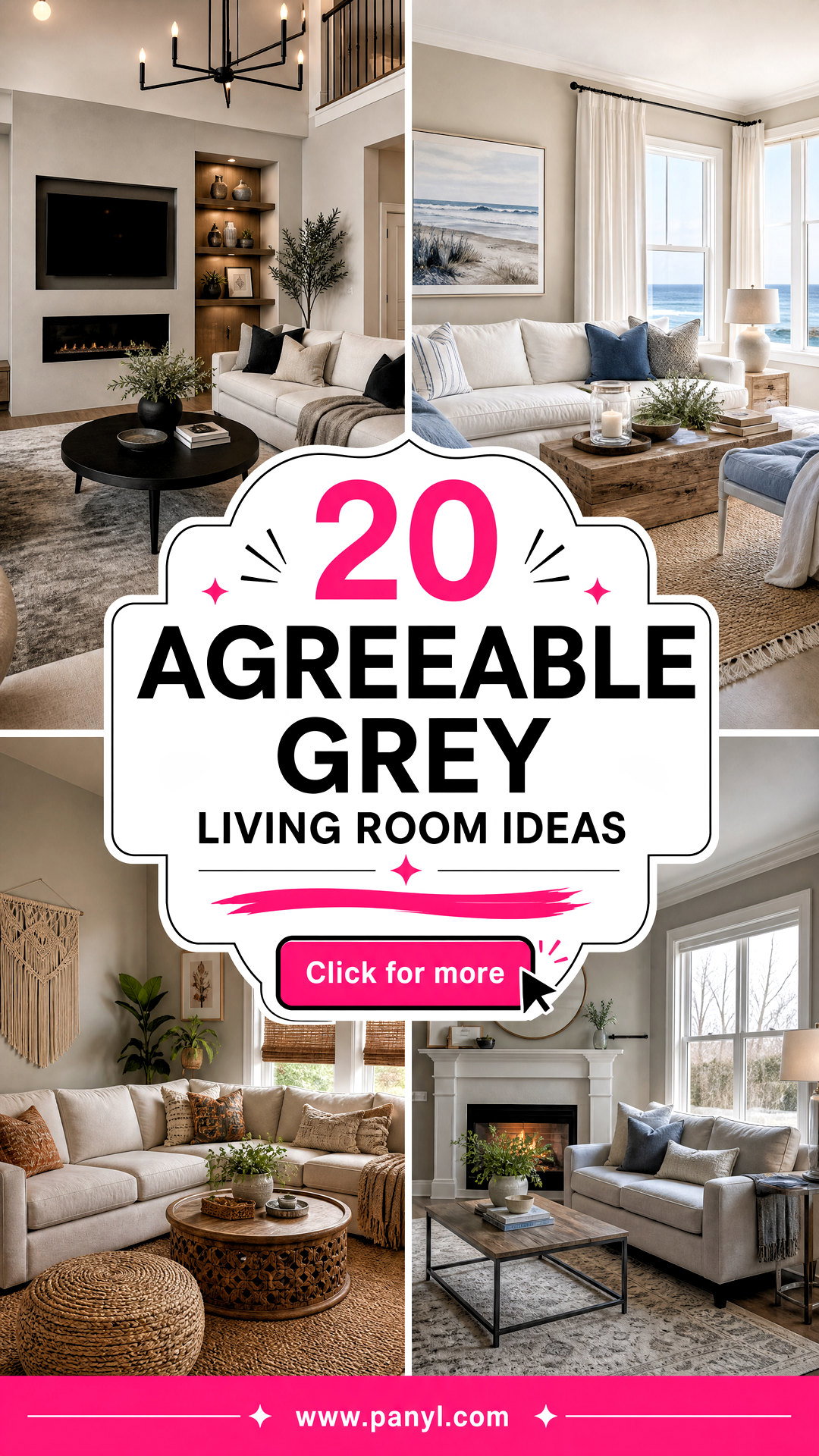 20 Agreeable Grey Living Room Ideas for a Cozy Chic Home - 20 Agreeable Grey Living Room Ideas for a Cozy, Chic Home