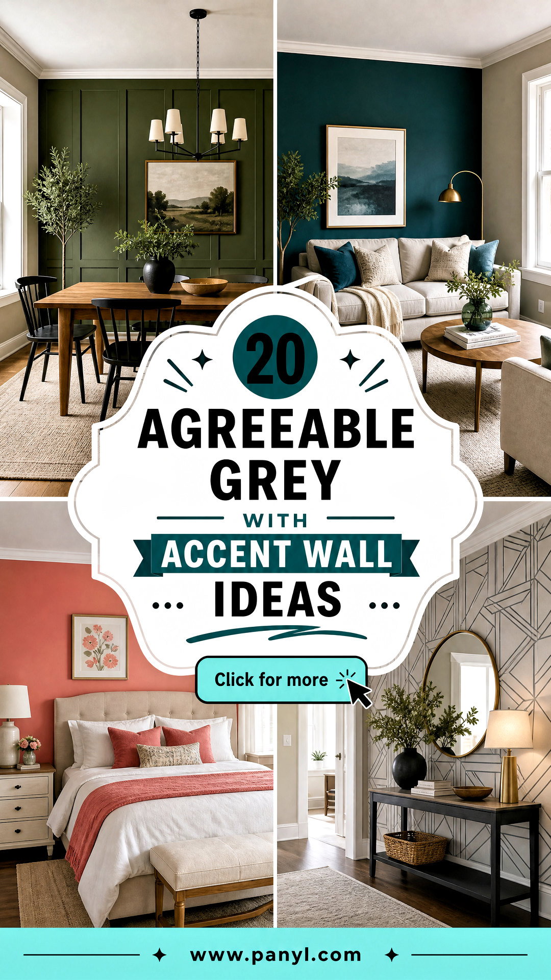 20 Agreeable Grey With Accent Wall Ideas for a Polished Home - 20 Agreeable Grey With Accent Wall Ideas for a Polished Home