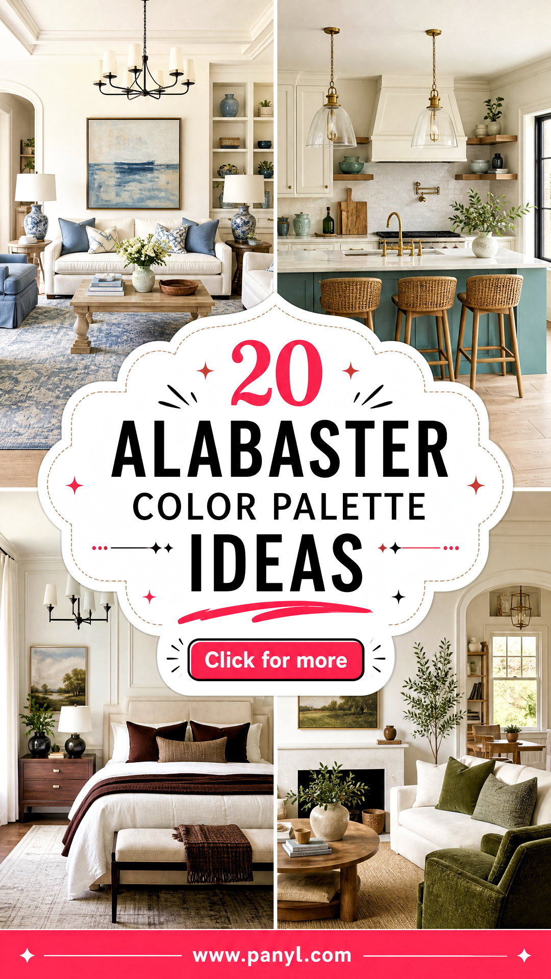 20 Alabaster Color Palette Ideas for a Warm Cohesive Home - 20 Alabaster Color Palette Ideas for a Warm, Cohesive Home