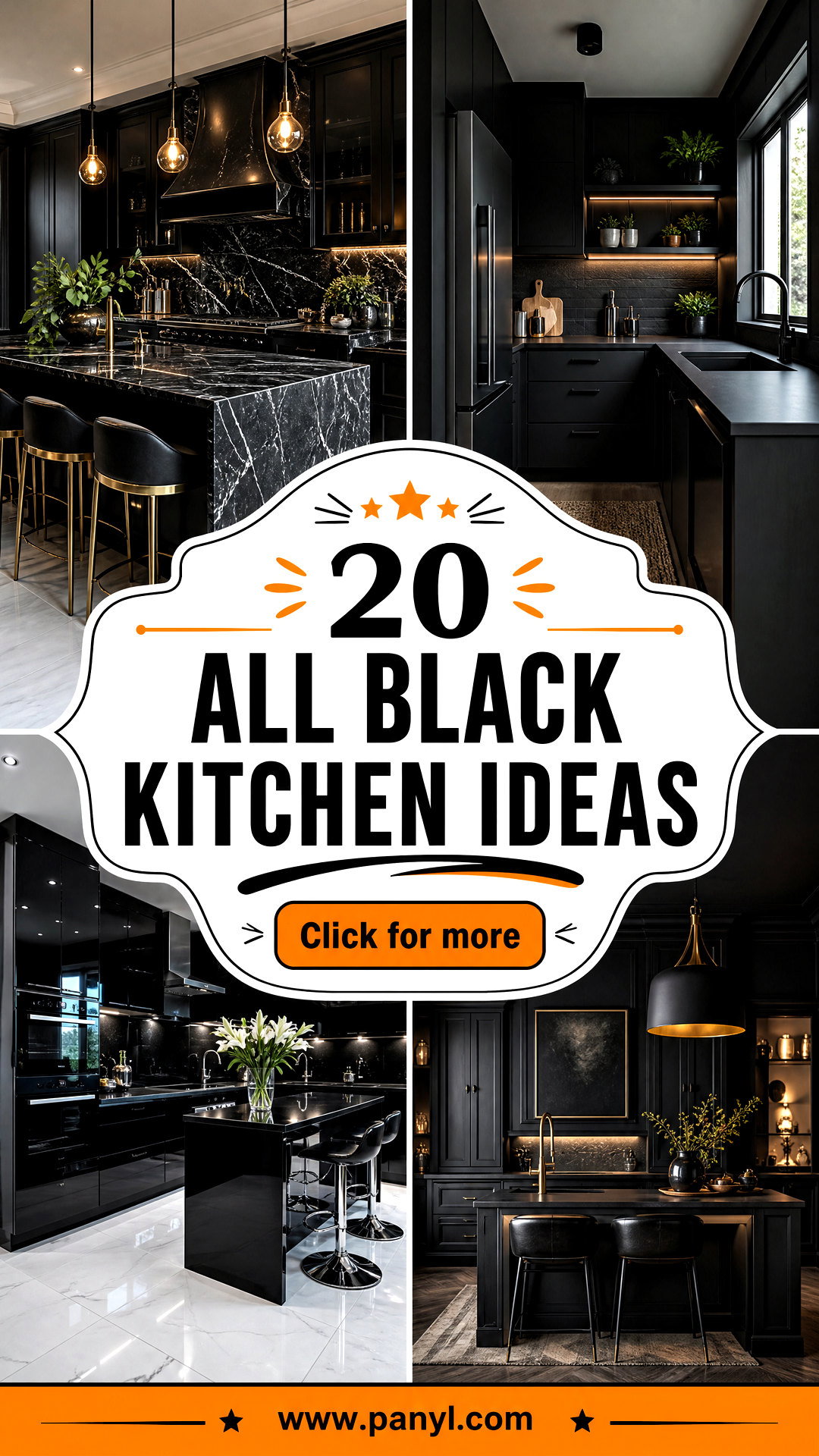 20 All Black Kitchen Ideas for a Sleek Dramatic Upgrade - 20 All Black Kitchen Ideas for a Sleek, Dramatic Upgrade