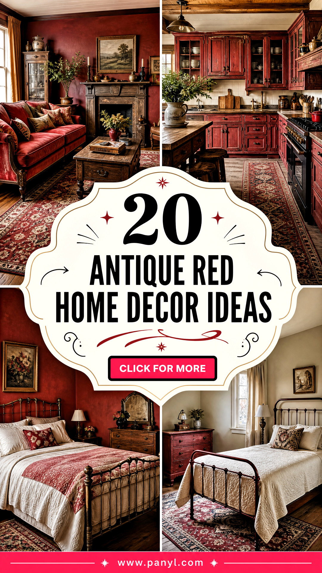 20 Antique Red Home Decor Ideas for Timeless Cozy Rooms - 20 Antique Red Home Decor Ideas for Timeless, Cozy Rooms