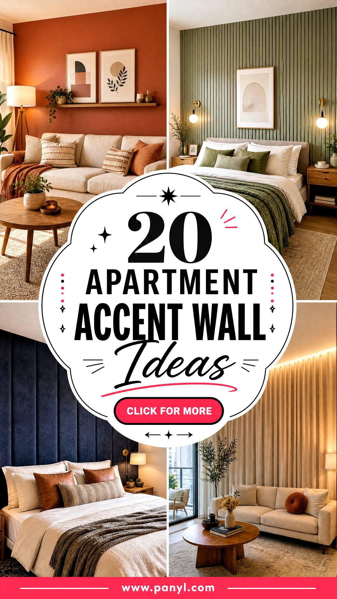 20 Apartment Accent Wall Ideas for a Stylish Rental Refresh - 20 Apartment Accent Wall Ideas for a Stylish Rental Refresh