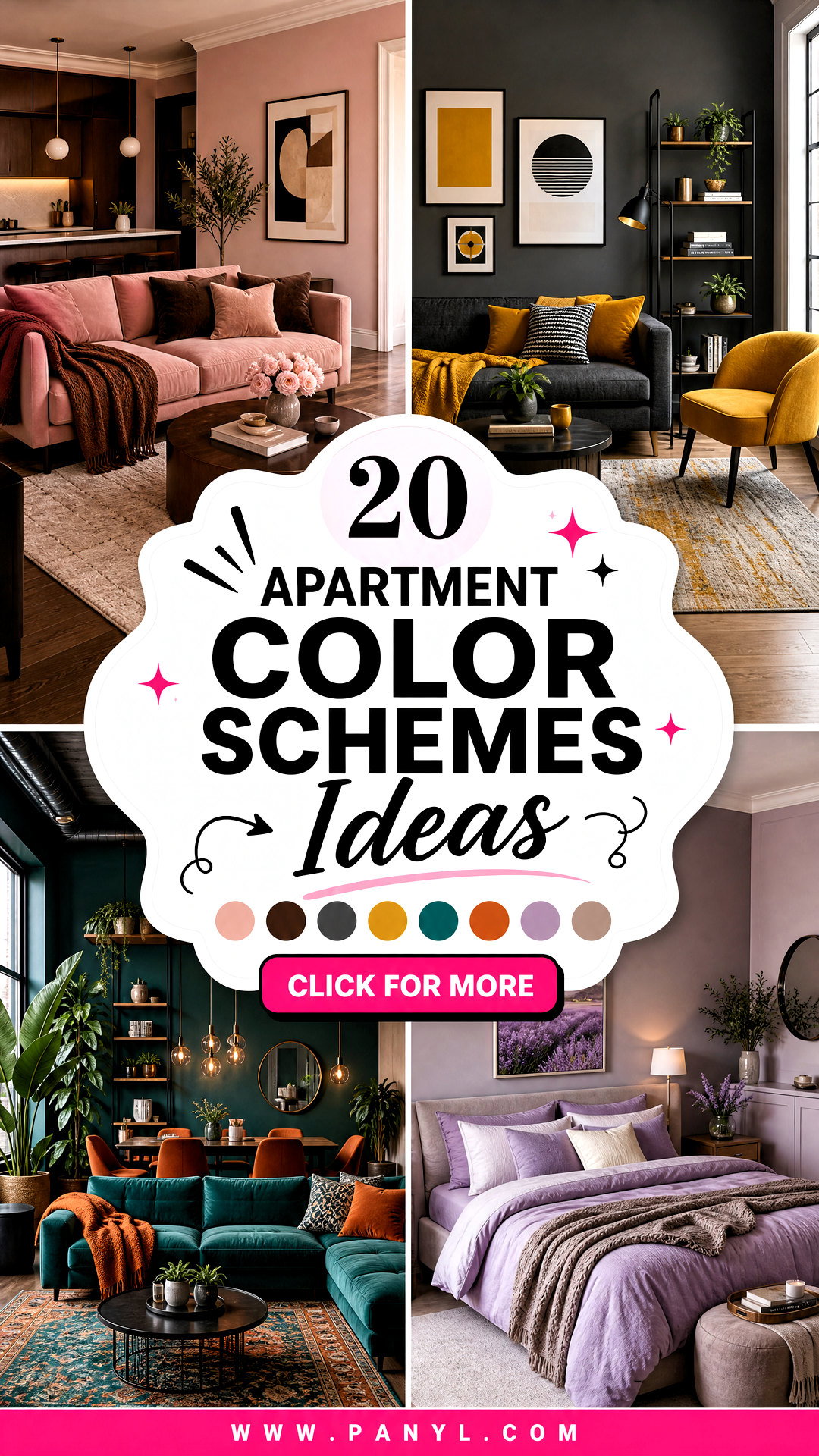 20 Apartment Color Schemes for a Stylish Cohesive Home - 20 Apartment Color Schemes for a Stylish, Cohesive Home