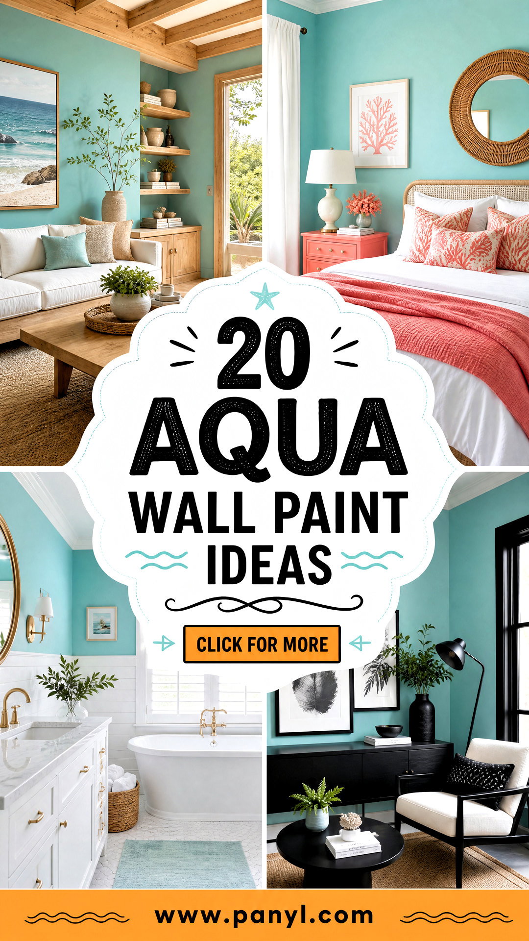 20 Aqua Wall Paint Ideas for a Fresh Coastal-Inspired Home - 20 Aqua Wall Paint Ideas for a Fresh Coastal-Inspired Home