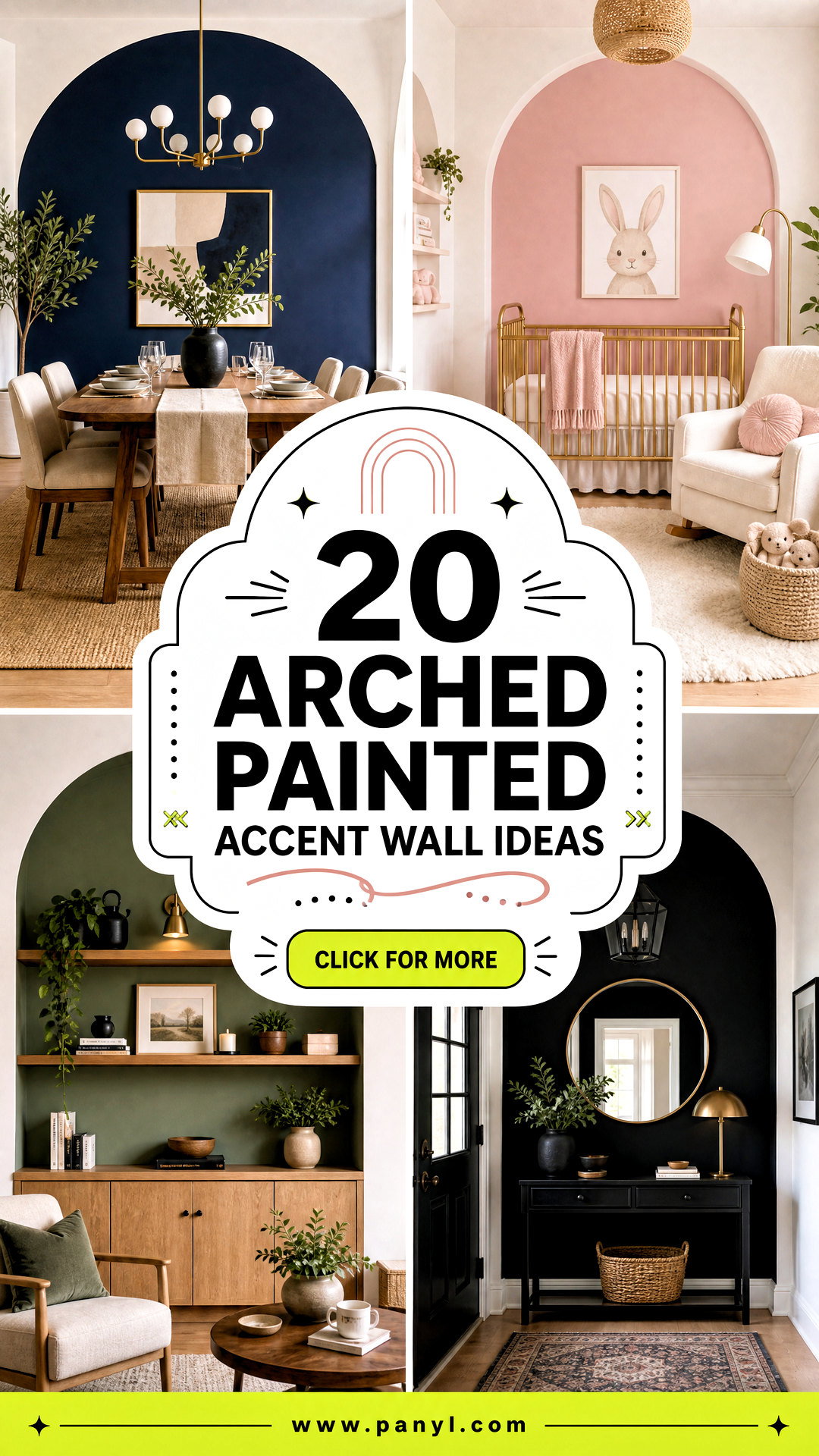 20 Arched Painted Accent Wall Ideas for Stylish Spaces - 20 Arched Painted Accent Wall Ideas for Stylish Spaces