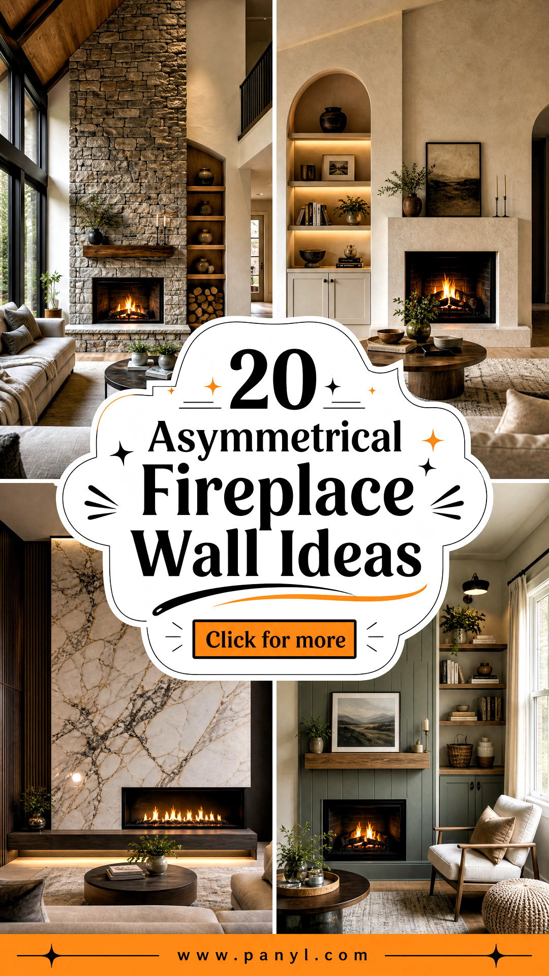 20 Asymmetrical Fireplace Wall Ideas for a Bold Focal Point - 20 Asymmetrical Fireplace Wall Ideas for a Bold Focal Point
