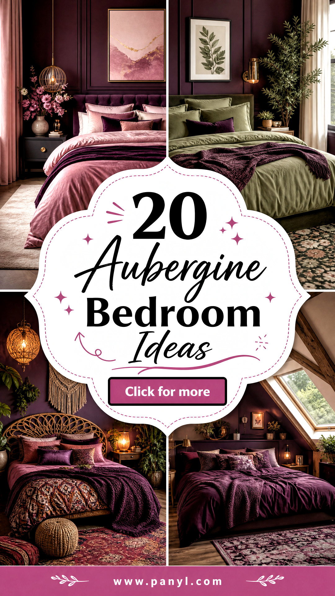 20 Aubergine Bedroom Ideas for a Cozy Luxe Retreat Look - 20 Aubergine Bedroom Ideas for a Cozy, Luxe Retreat Look