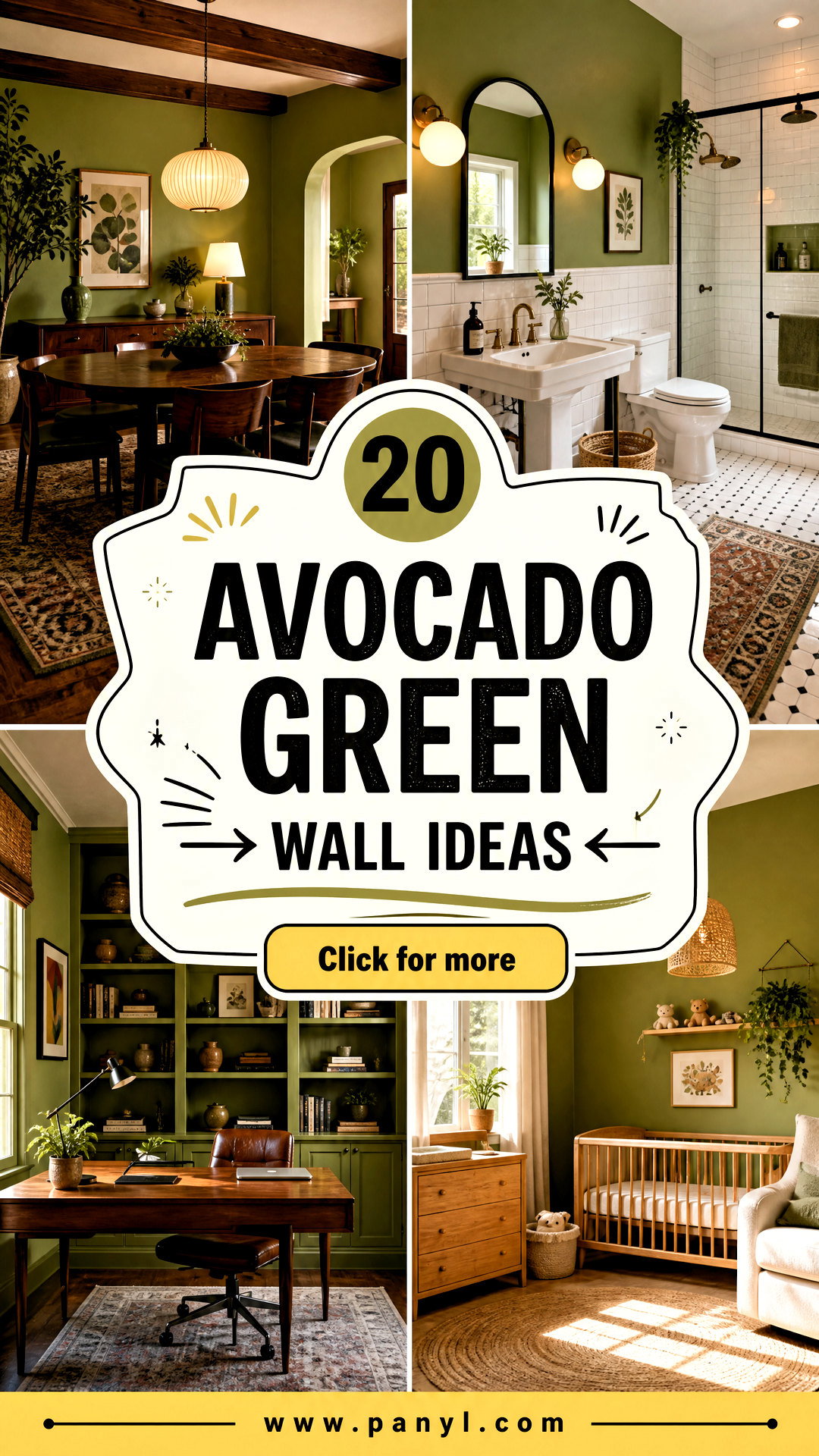 20 Avocado Green Wall Ideas for a Warm Retro Revival at Home - 20 Avocado Green Wall Ideas for a Warm Retro Revival at Home