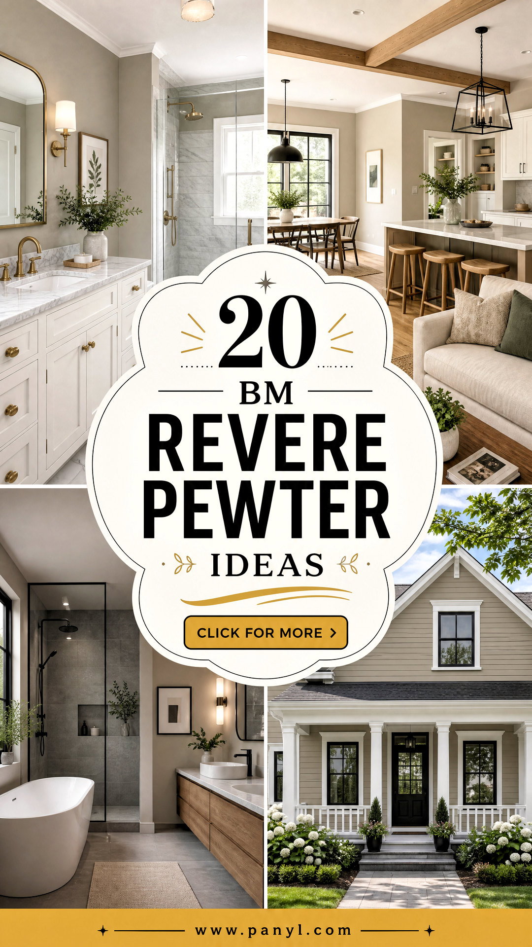 20 BM Revere Pewter Ideas for a Warm Timeless Makeover - 20 BM Revere Pewter Ideas for a Warm, Timeless Makeover