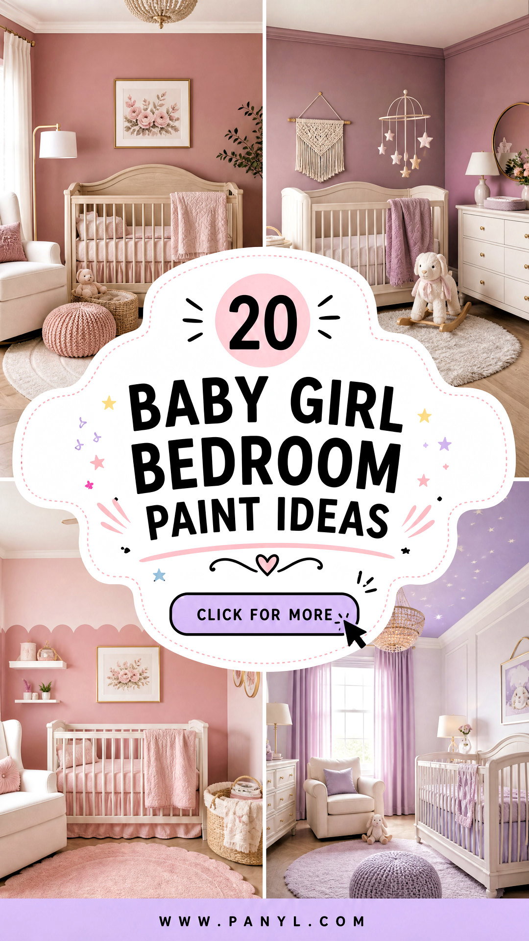 20 Baby Girl Bedroom Paint Ideas for a Dreamy Nursery - 20 Baby Girl Bedroom Paint Ideas for a Dreamy Nursery