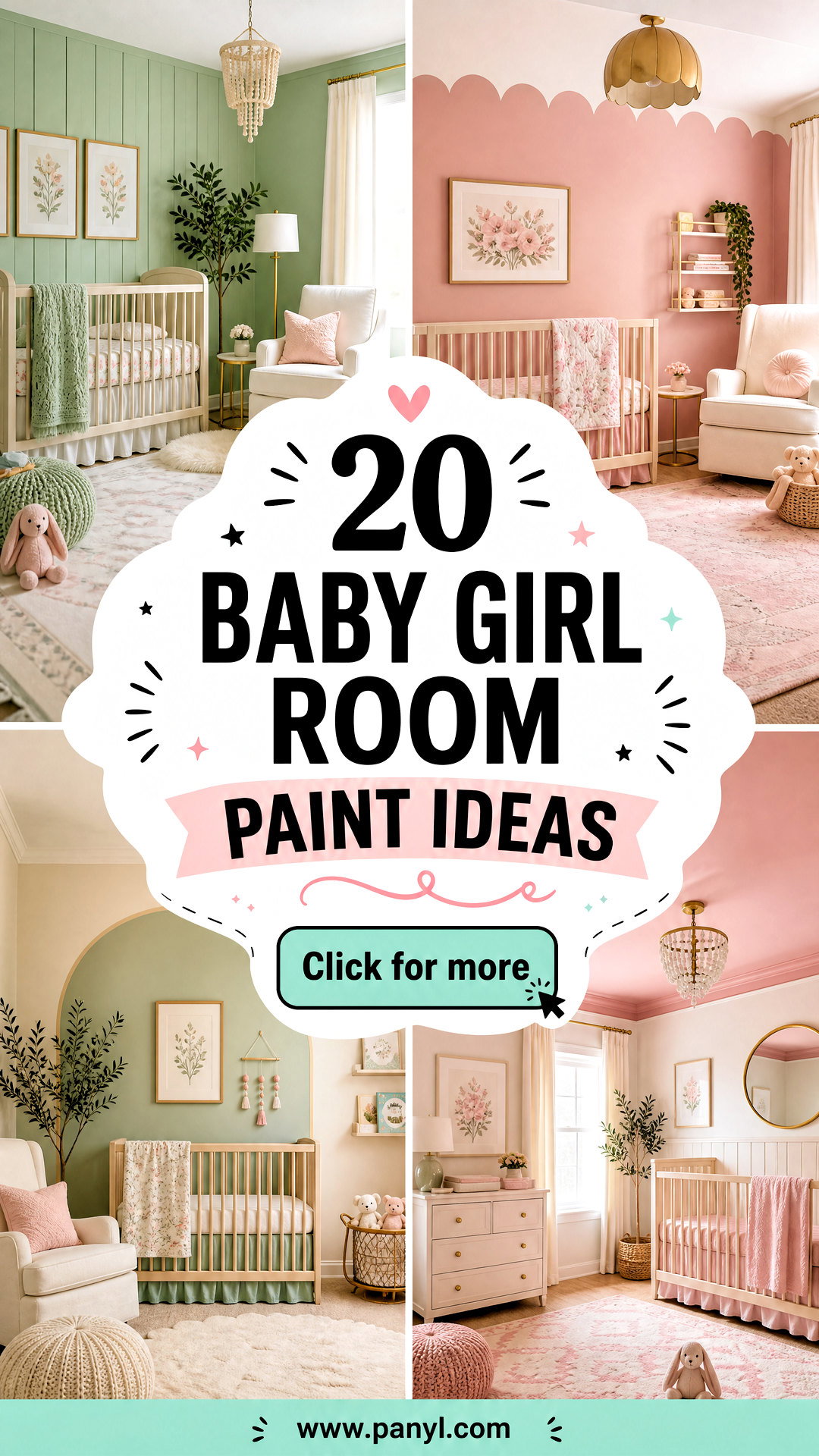 20 Baby Girl Room Paint Ideas for a Sweet Nursery Today - 20 Baby Girl Room Paint Ideas for a Sweet Nursery Today