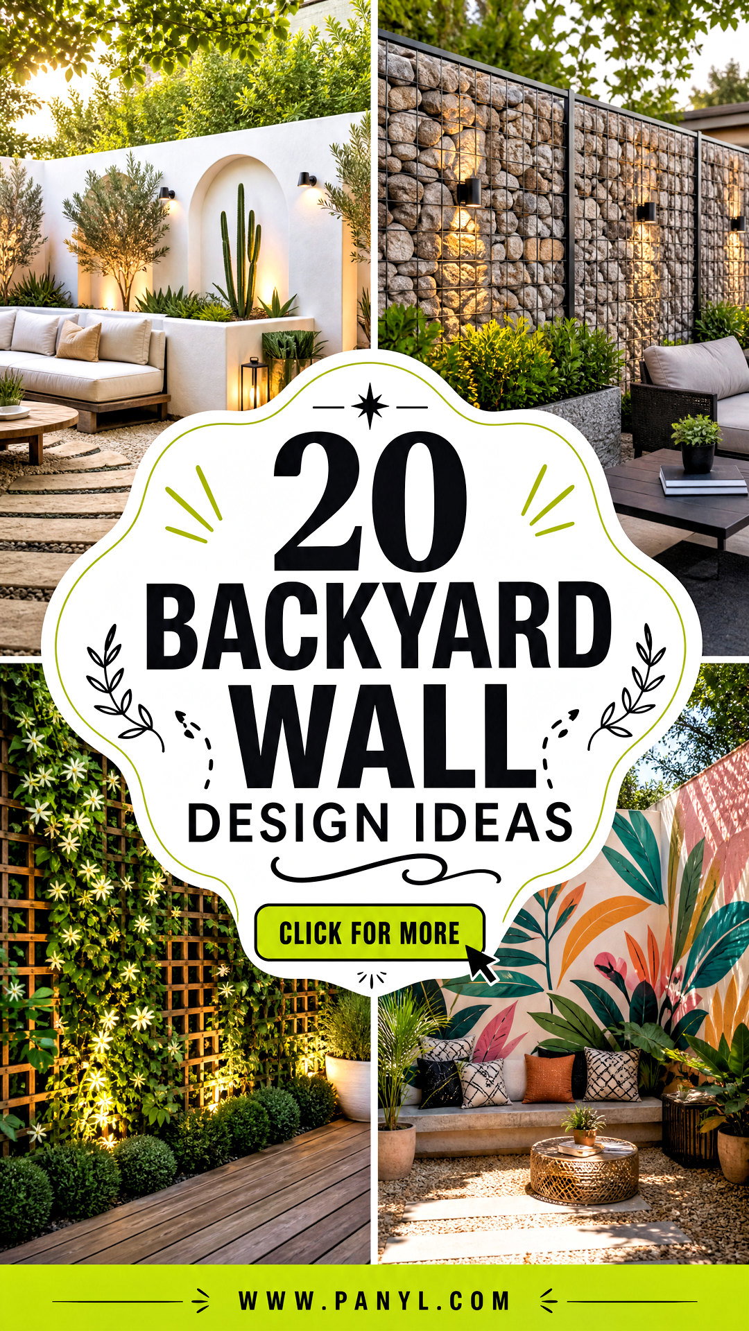 20 Backyard Wall Design Ideas for a Stylish Outdoor Oasis - 20 Backyard Wall Design Ideas for a Stylish Outdoor Oasis