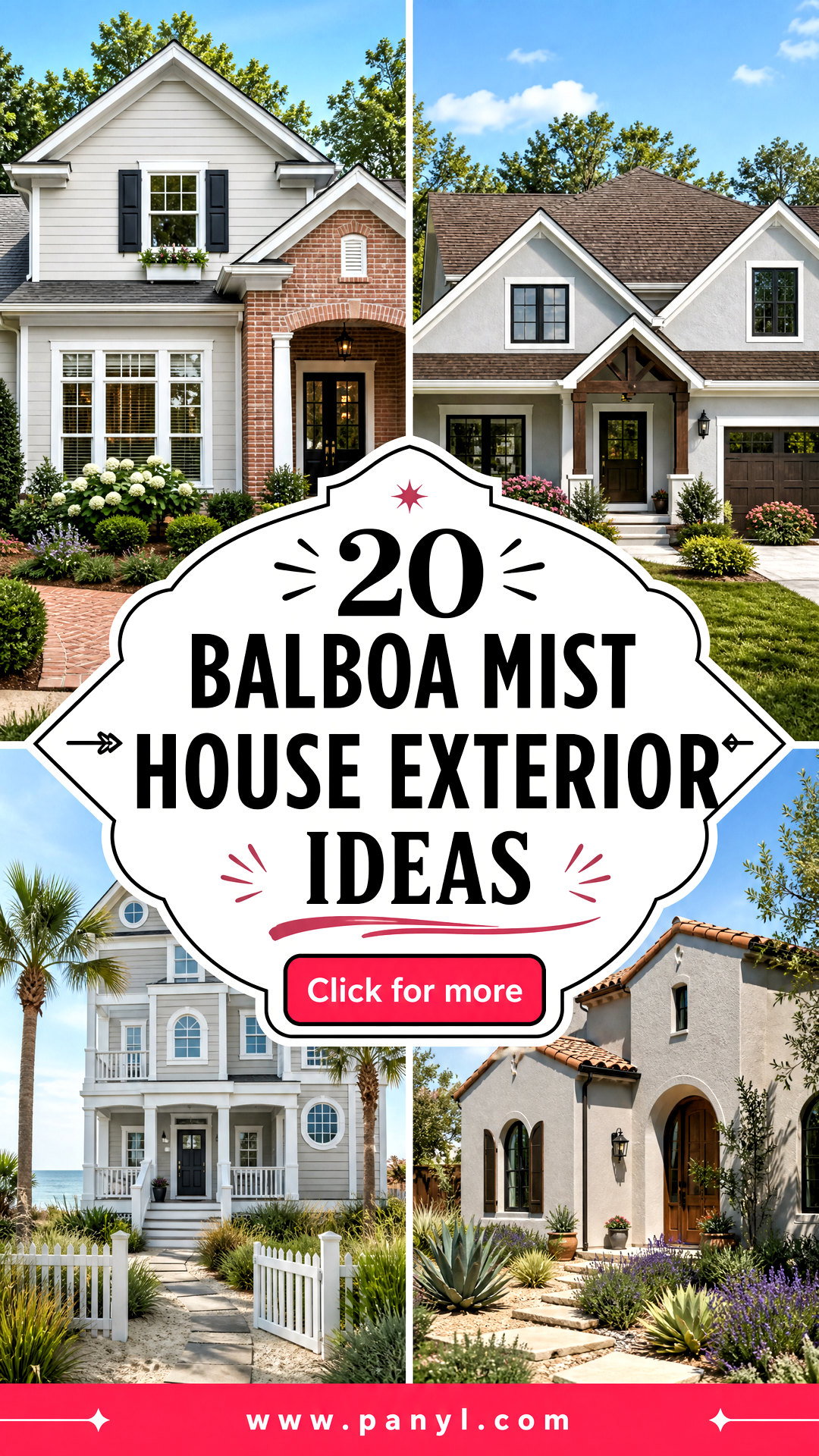 20 Balboa Mist House Exterior Ideas for Refined Curb Appeal - 20 Balboa Mist House Exterior Ideas for Refined Curb Appeal