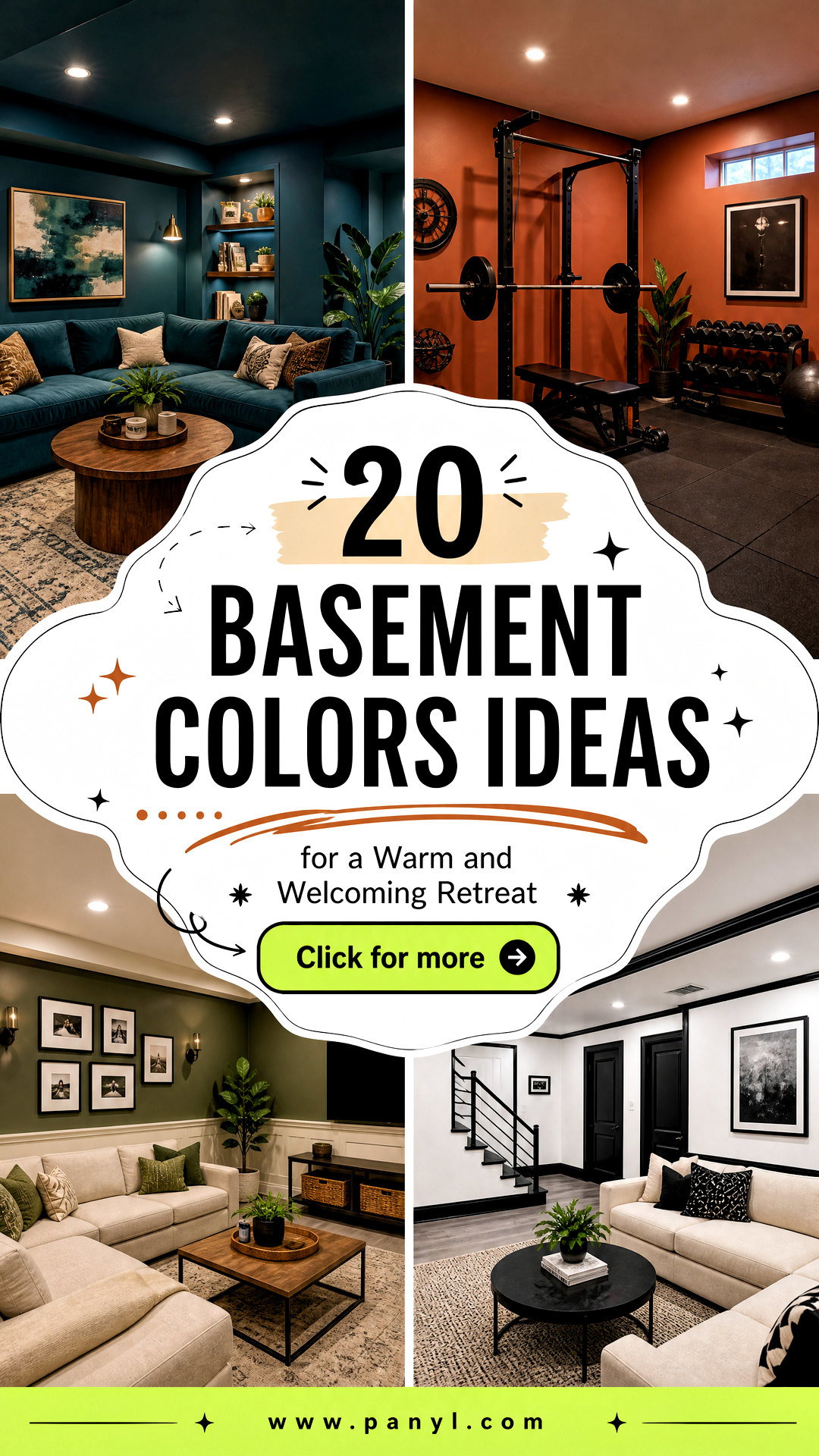 20 Basement Colors Ideas for a Warm and Welcoming Retreat - 20 Basement Colors Ideas for a Warm and Welcoming Retreat