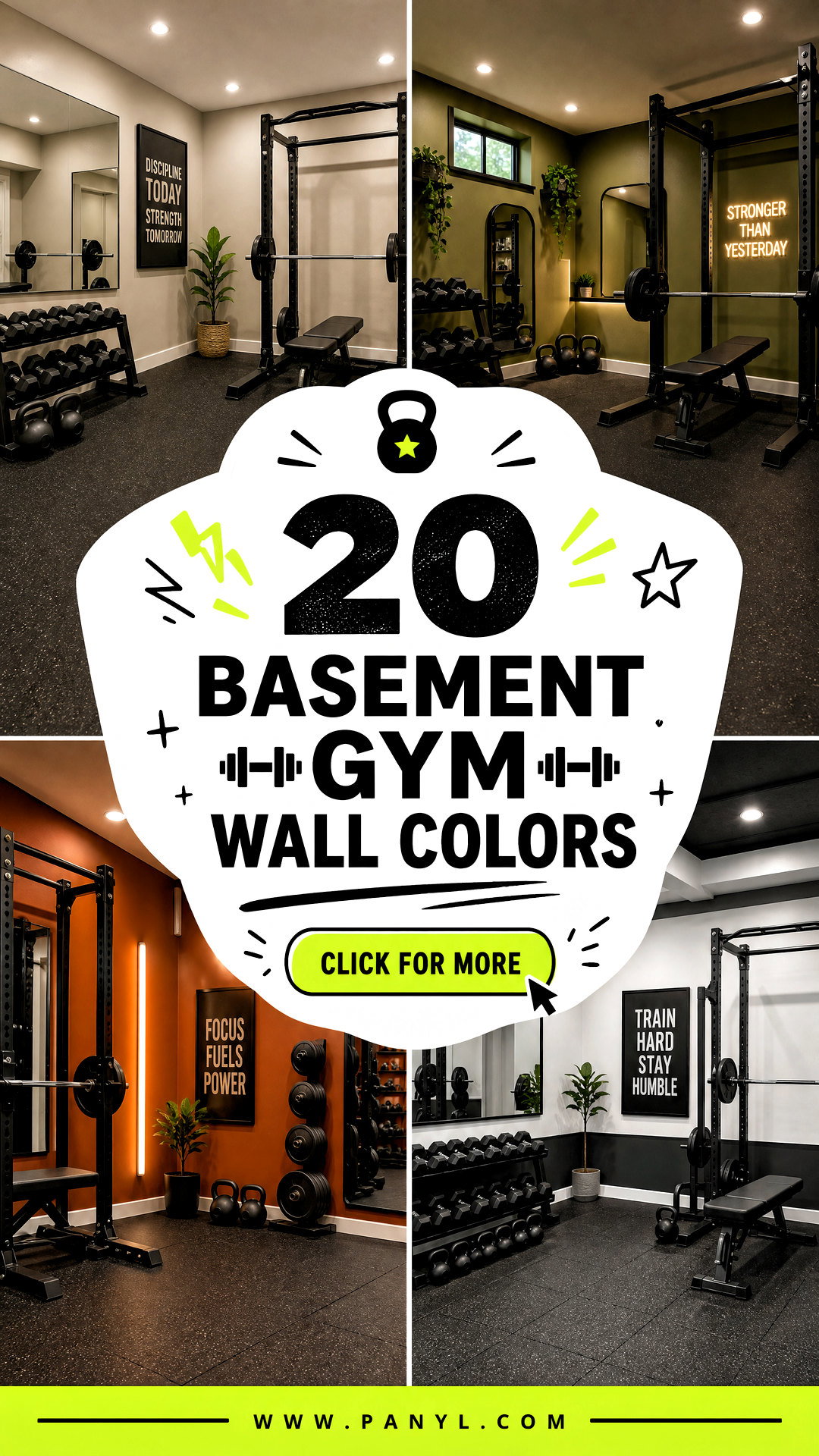 20 Basement Gym Wall Colors for an Energizing Workout Space - 20 Basement Gym Wall Colors for an Energizing Workout Space