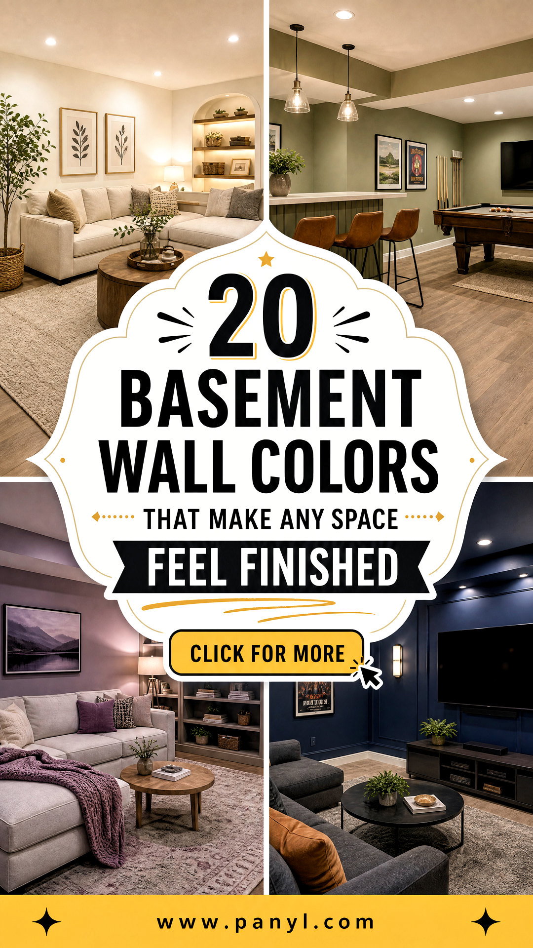 20 Basement Wall Colors That Make Any Space Feel Finished - 20 Basement Wall Colors That Make Any Space Feel Finished