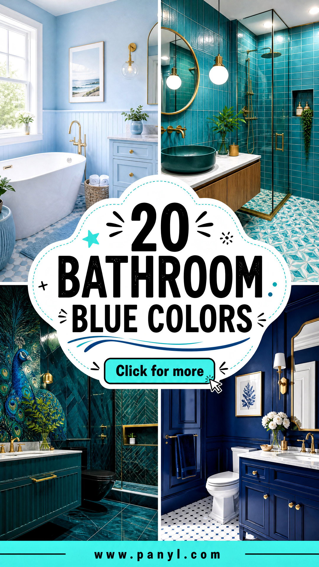 20 Bathroom Blue Colors for a Fresh and Relaxing Retreat - 20 Bathroom Blue Colors for a Fresh and Relaxing Retreat