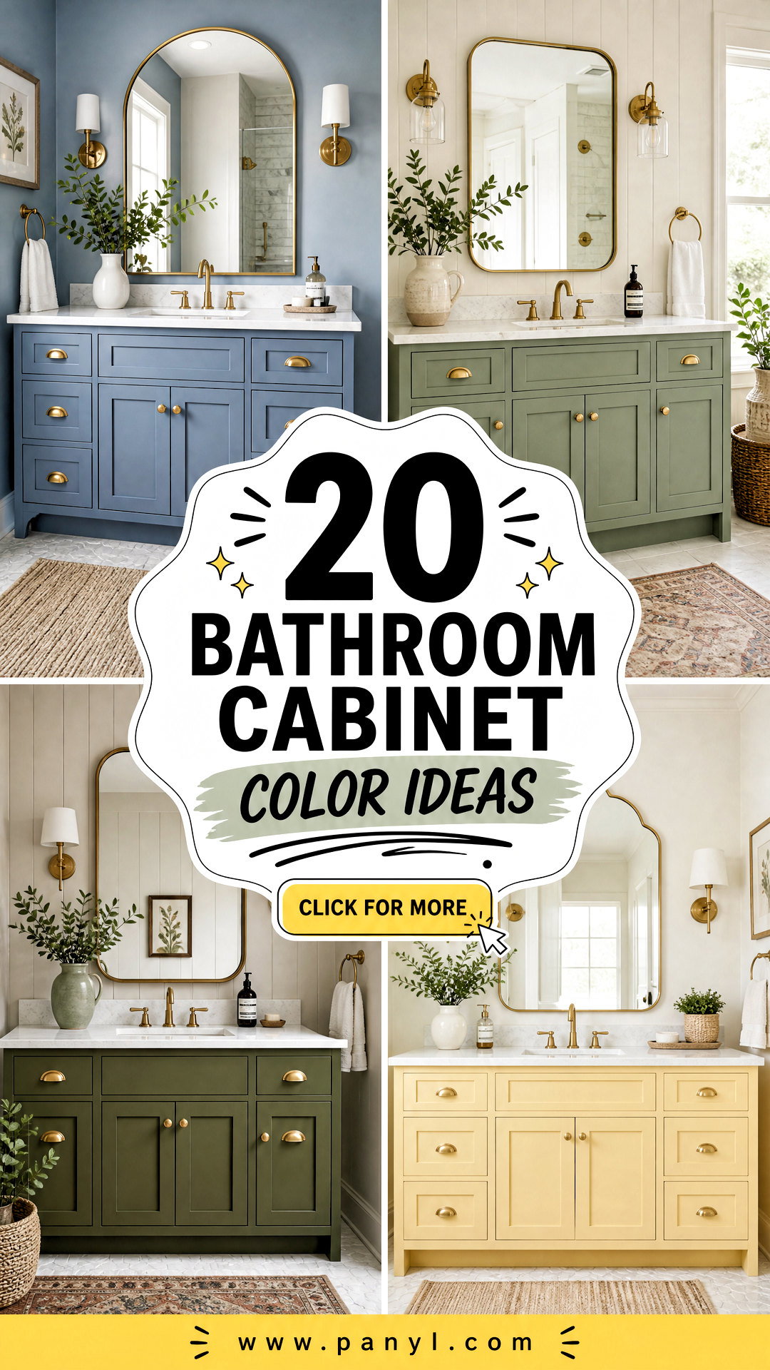 20 Bathroom Cabinet Color Ideas for a Stylish Refresh Today - 20 Bathroom Cabinet Color Ideas for a Stylish Refresh Today