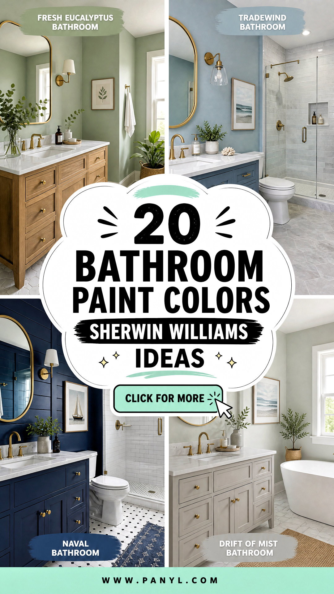 20 Bathroom Paint Colors Sherwin Williams Ideas to Try Now - 20 Bathroom Paint Colors Sherwin Williams Ideas to Try Now