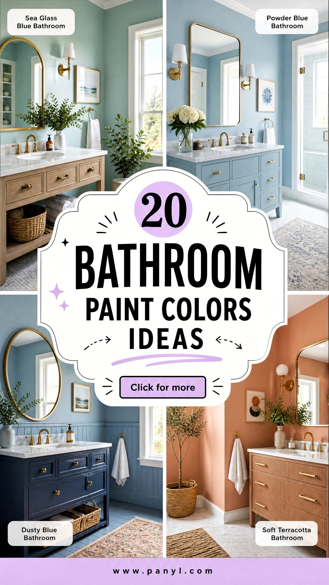 20 Bathroom Paint Colors for a Fresh Stylish Makeover - 20 Bathroom Paint Colors for a Fresh, Stylish Makeover