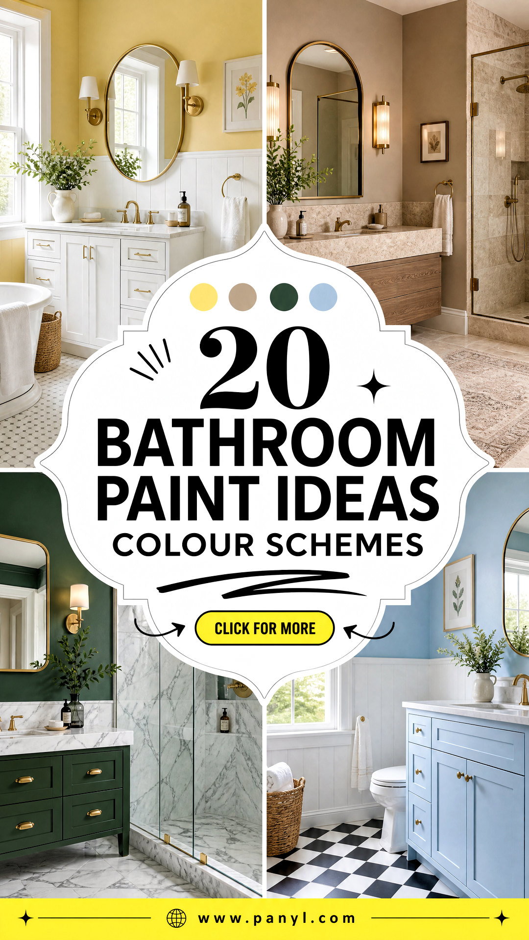 20 Bathroom Paint Ideas Colour Schemes for a Stylish Home - 20 Bathroom Paint Ideas Colour Schemes for a Stylish Home