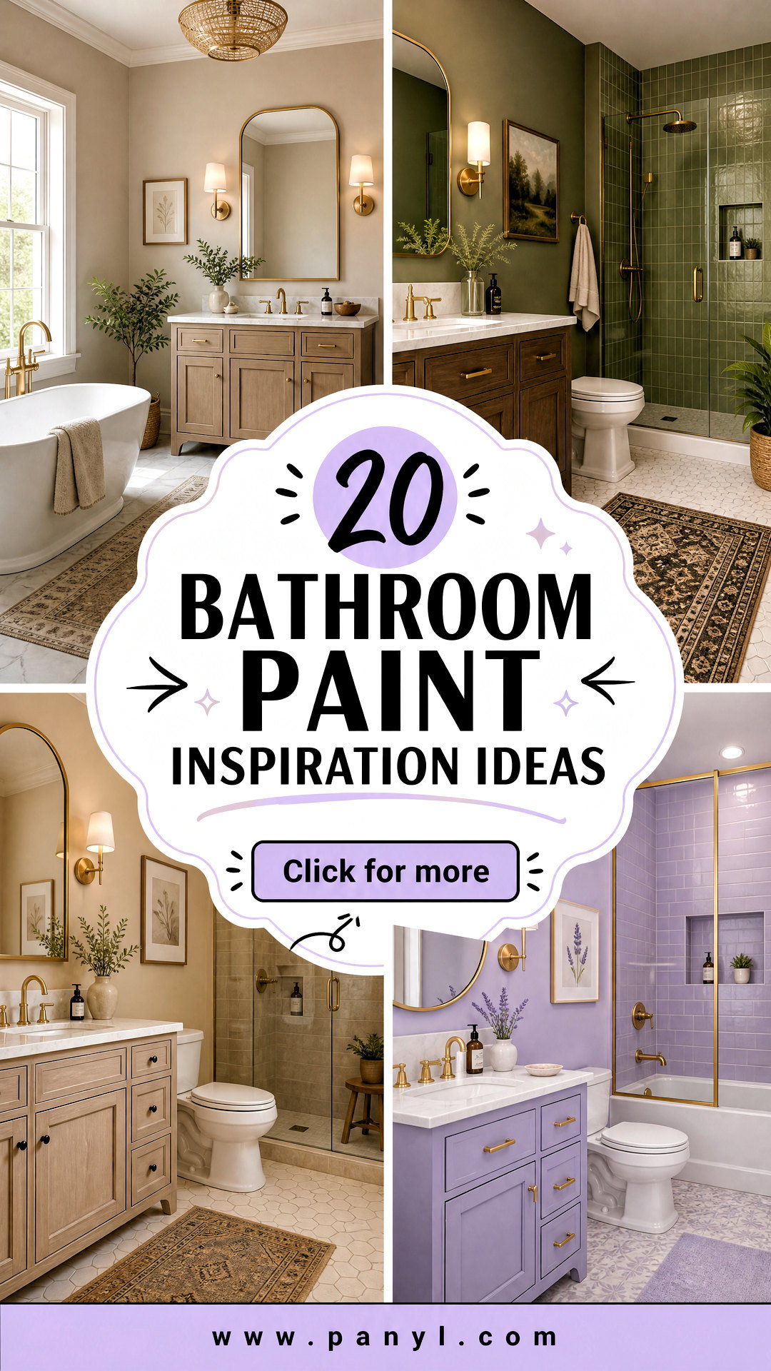 20 Bathroom Paint Inspiration Ideas for a Fresh New Look - 20 Bathroom Paint Inspiration Ideas for a Fresh New Look