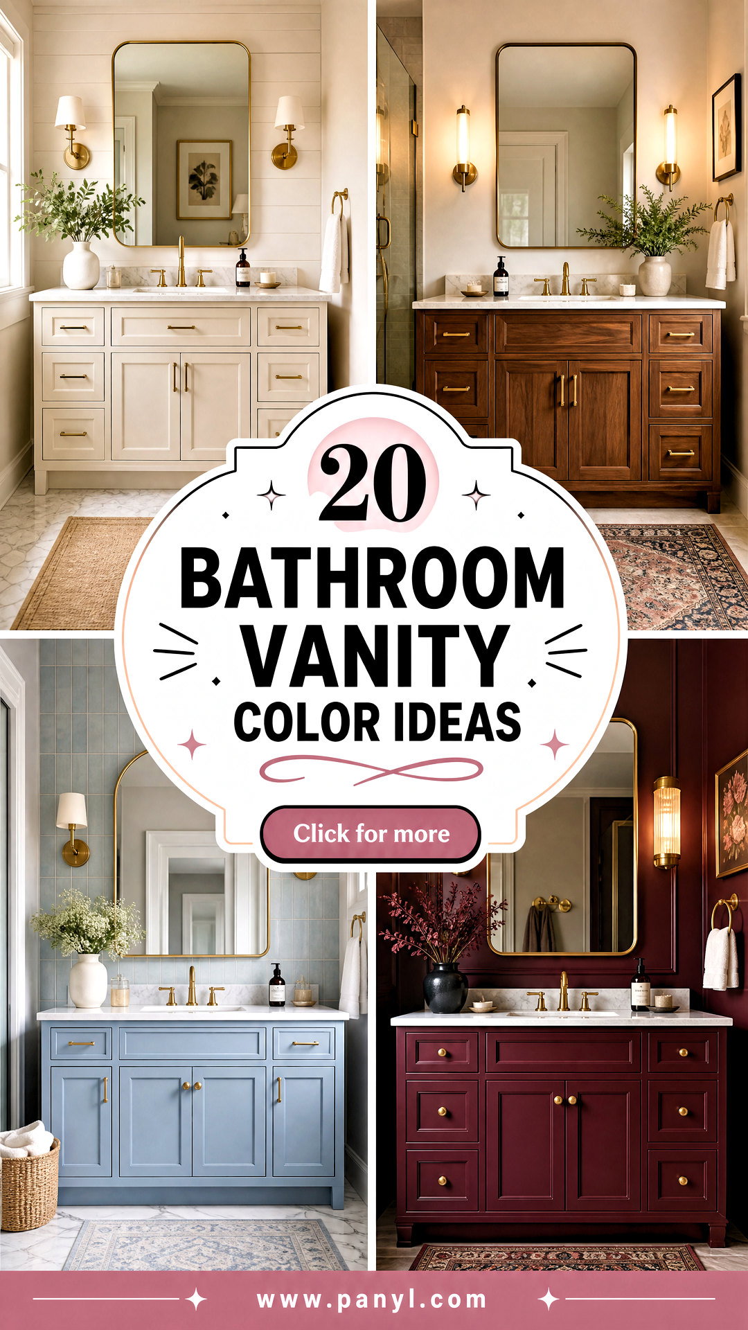 20 Bathroom Vanity Color Ideas to Create a Polished Look - 20 Bathroom Vanity Color Ideas to Create a Polished Look